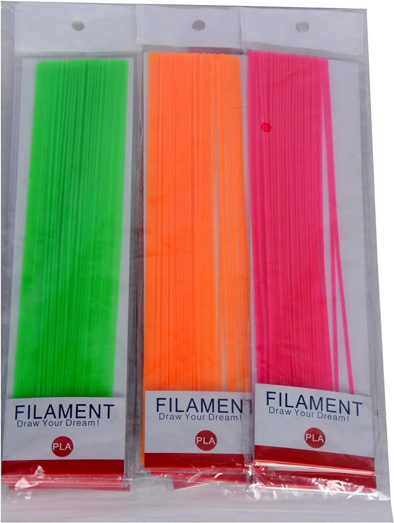 Alt view image 2 of 5 - 3D Pen Filament Refills Set of 12 Colors 1.75mm PLA Straight 3D Printing Filament Stick Dimensional Accuracy +/- 0.05 mm for 3D Printer Pen