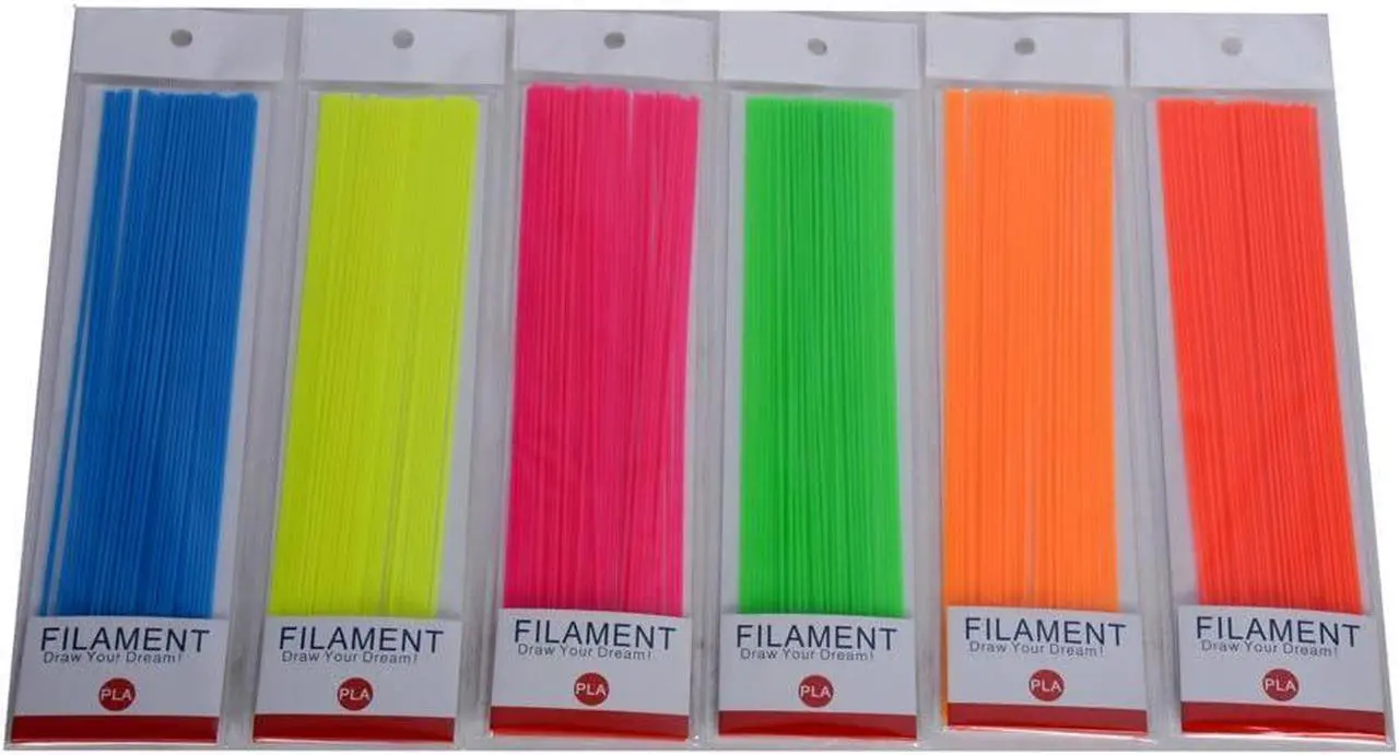 Alt view image 4 of 5 - 3D Pen Filament Refills Set of 12 Colors 1.75mm PLA Straight 3D Printing Filament Stick Dimensional Accuracy +/- 0.05 mm for 3D Printer Pen