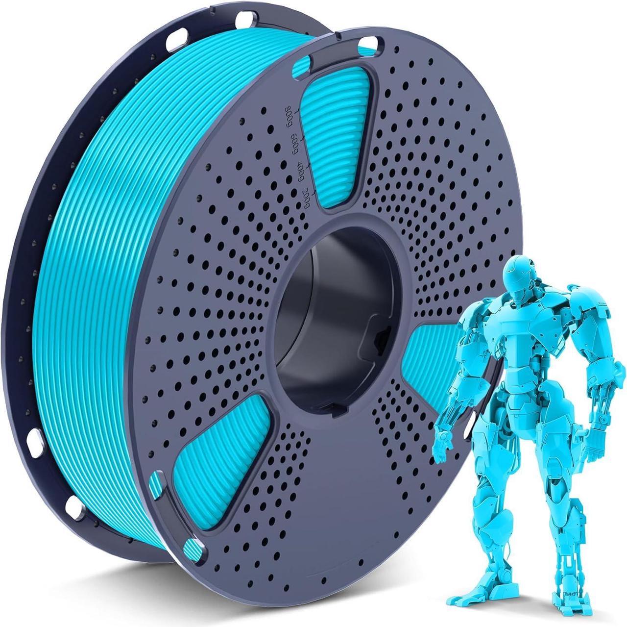 Main image of SUNLU PLA 3D Printer Filament PLA Filament 1.75mm, Neatly Wound 3D Printing Filament 1.75mm, Dimensional Accuracy +/- 0.02 mm, Fit Most FDM 3D Printers, 1kg Spool (2.2lbs), Turquoise Cyan