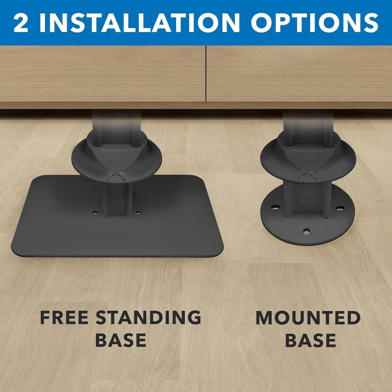 Alt view image 7 of 7 - Mount-It! Anti-Theft Floor Stand for iPads, Adjustable Locking Tablet Mount, Contact-Less Kiosk with Universal Enclosure, Black