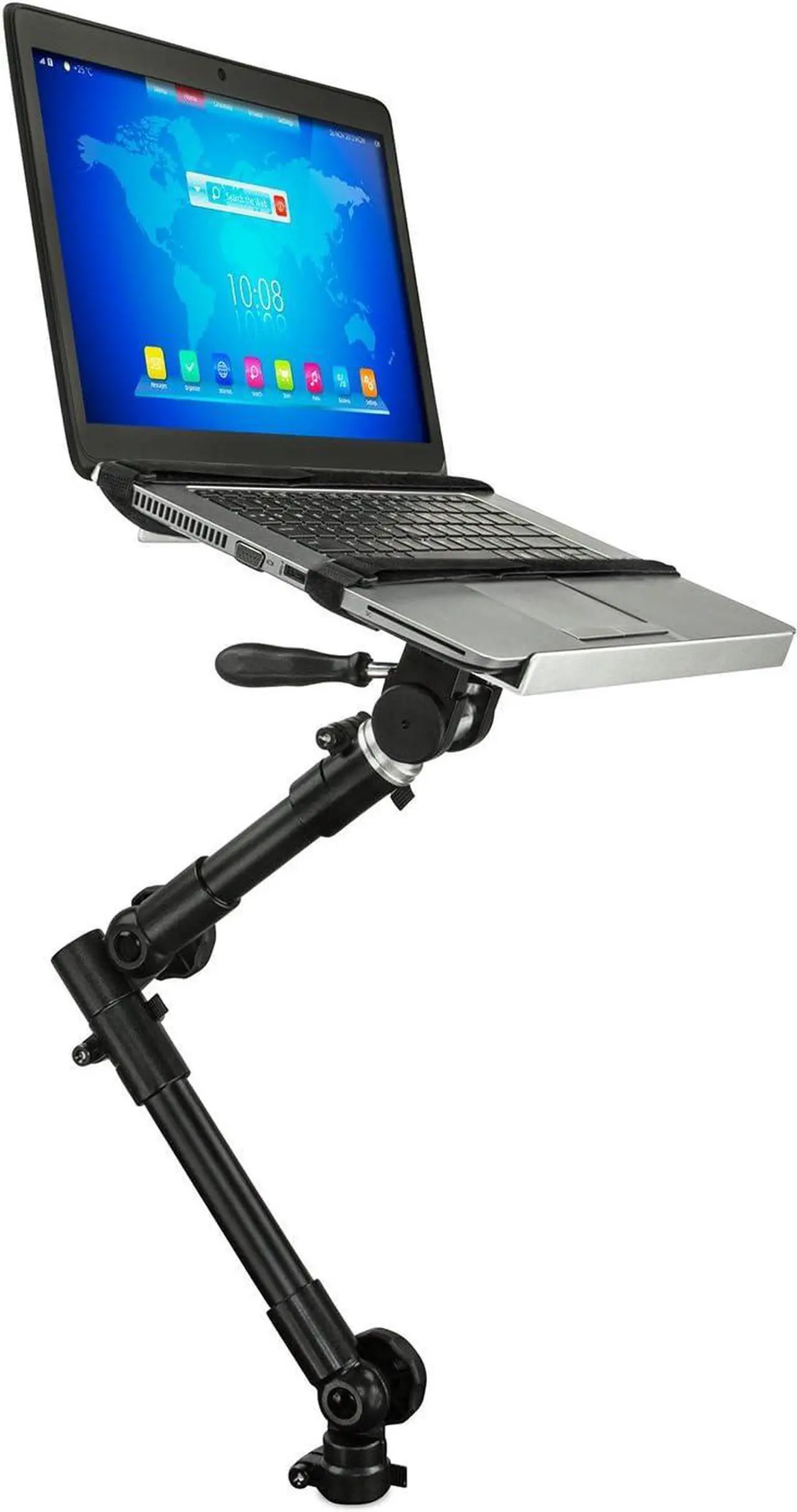 Alt view image 2 of 7 - Mount-It! Car Laptop Mount | No-Drill Laptop Vehicle Mount for Truck & Van Use at Front Passenger Seat | Adjustable Height Fits 12-15.4 Inch Screens, 9 Lbs Capacity, Full Motion and Lockable Joints