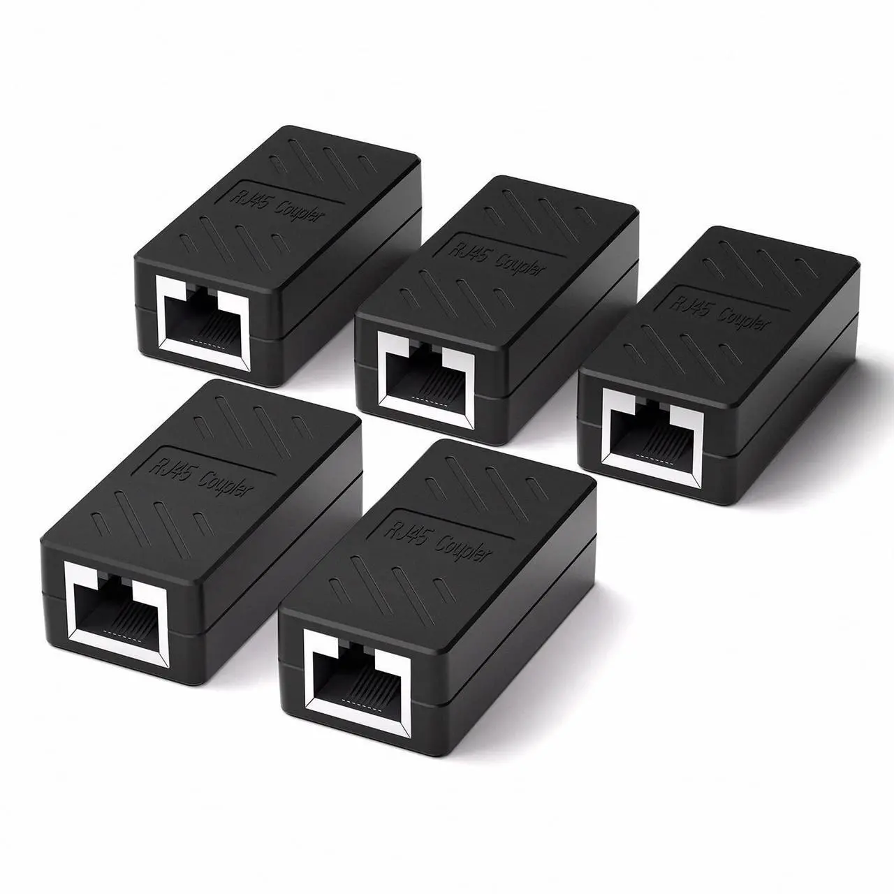 Main image of Y.D.F RJ45 Coupler Inline Coupler Cat 8 Cat 7 Cat 6 Cat 5e Cat 5 Ethernet Coupler Ethernet Extension Cable Ethernet Cable Extender for TV/Router/PC/Network switch/Xbox/PlayStation/Switch5 Pack