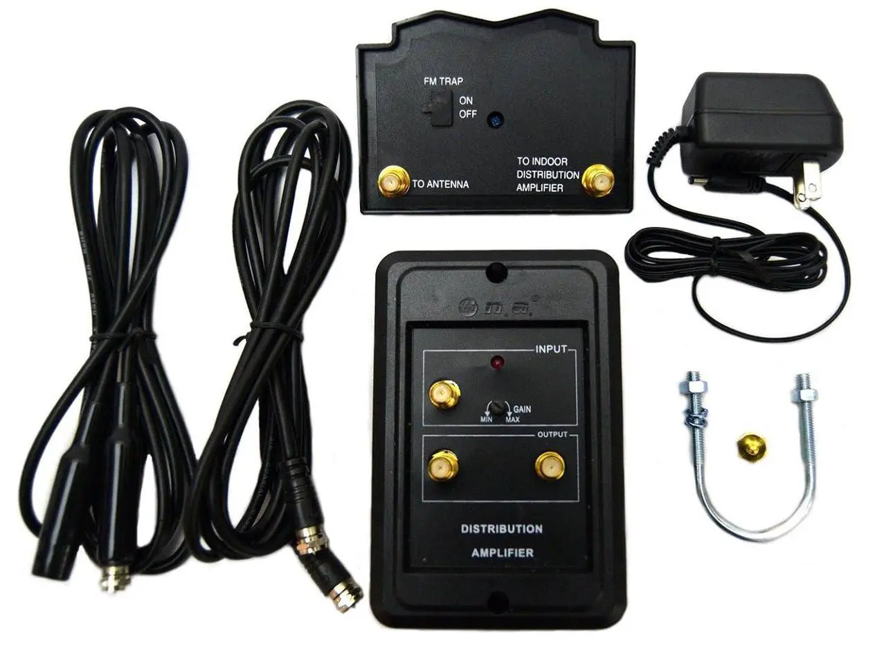 Main image of Indoor Outdoor High Gain Signal Amplifier HDTV VHF UHF FM Channel Boost