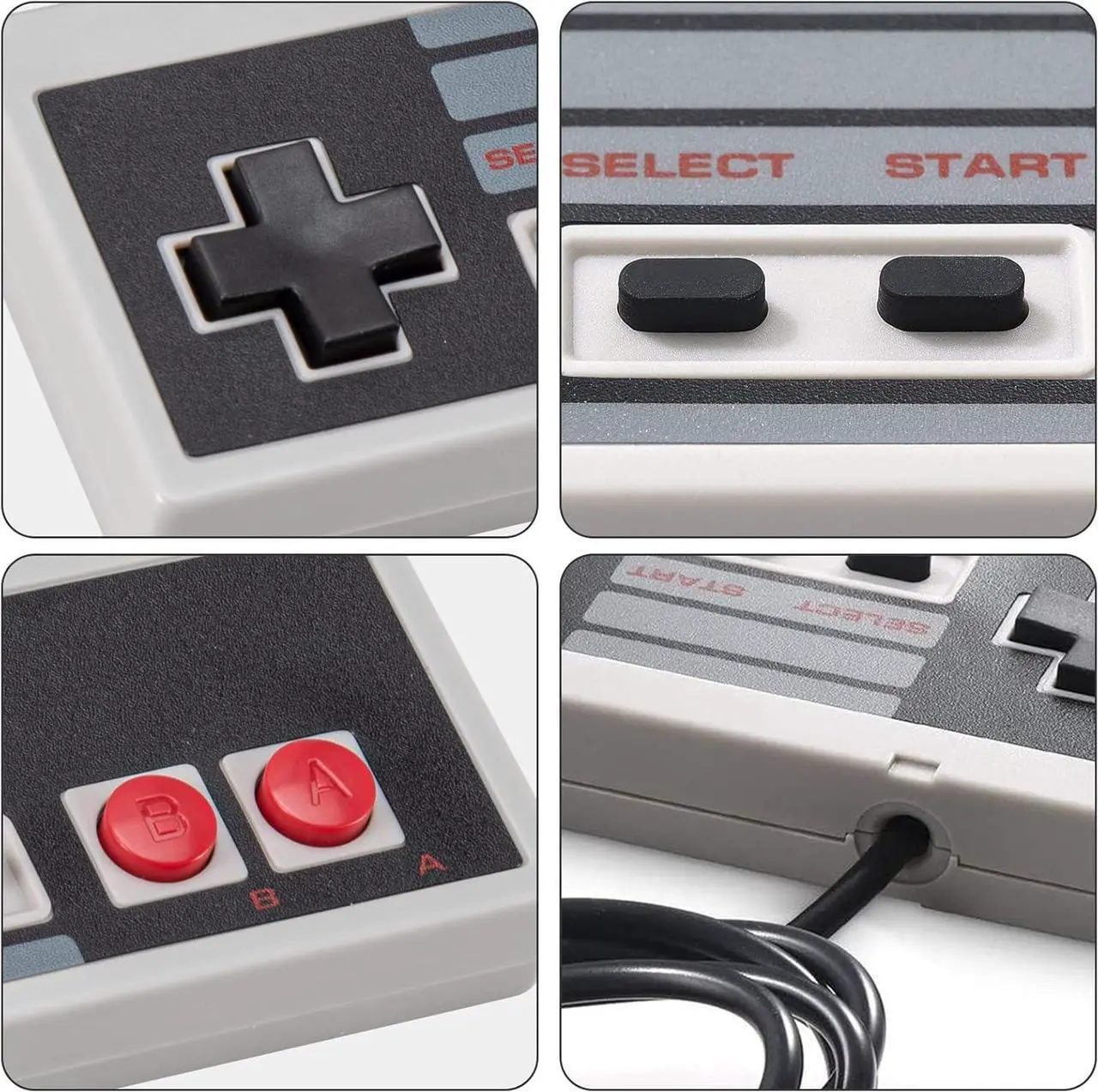Alt view image 2 of 7 - 2 Pack USB Gamepad Controller for NES Emulators,Plug-and-Play NES-style Game Controller for PC Mac Raspberry Pi,Wired Retro Joystick for Emulators