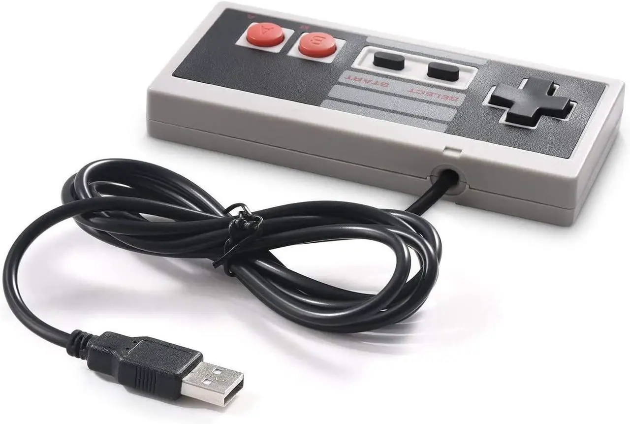 Alt view image 7 of 7 - 2 Pack USB Gamepad Controller for NES Emulators,Plug-and-Play NES-style Game Controller for PC Mac Raspberry Pi,Wired Retro Joystick for Emulators
