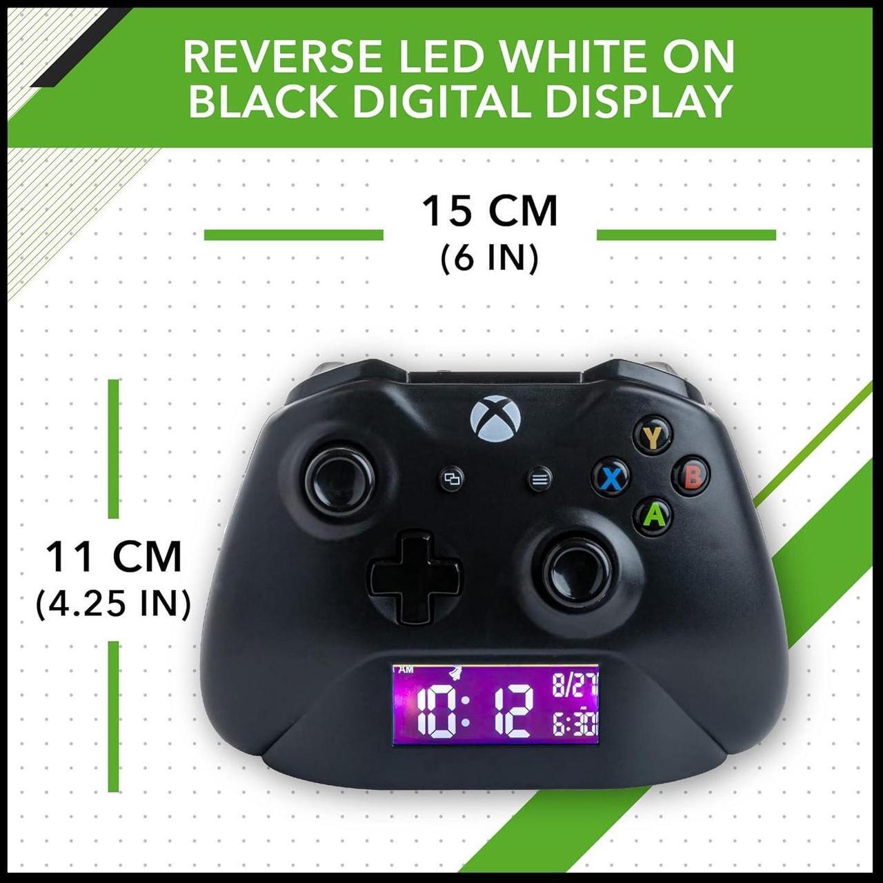 Alt view image 2 of 5 - Paladone Xbox Controller Digital Alarm Clock, Officially Licensed Xbox Merchandise Gift and Decor for Gamers - Black