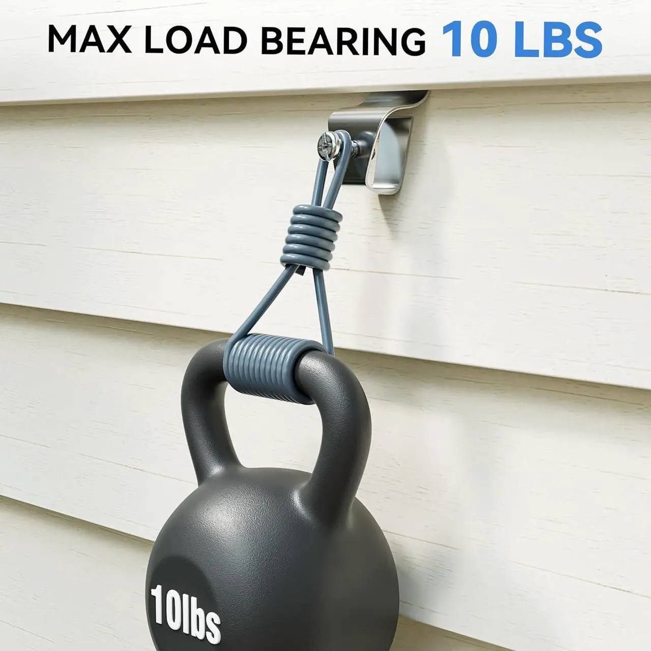 Alt view image 6 of 7 - Siding Clips, 20-Pack Vinyl Siding Hooks for Hanging Outdoor Blink, Arlo, Ring Cameras, No Drilling, No-Damage Weatherproof Stainless Steel Siding Hooks