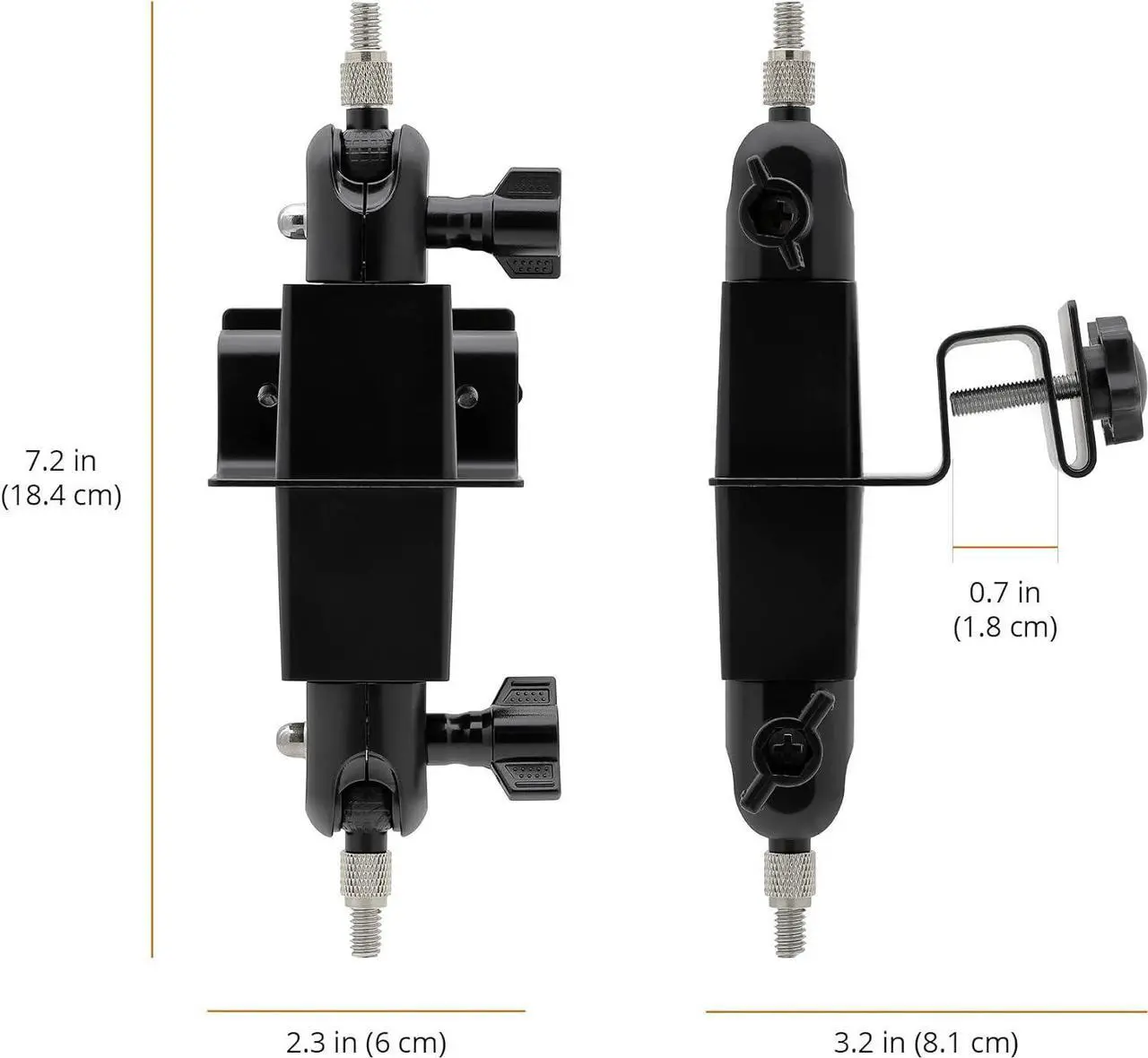 Alt view image 7 of 7 - Holicfun 2-in-1 Security Camera and Solar Panel Gutter Mount for Ring, Eufy, Arlo, Wyze Solar Panels and Cams - White