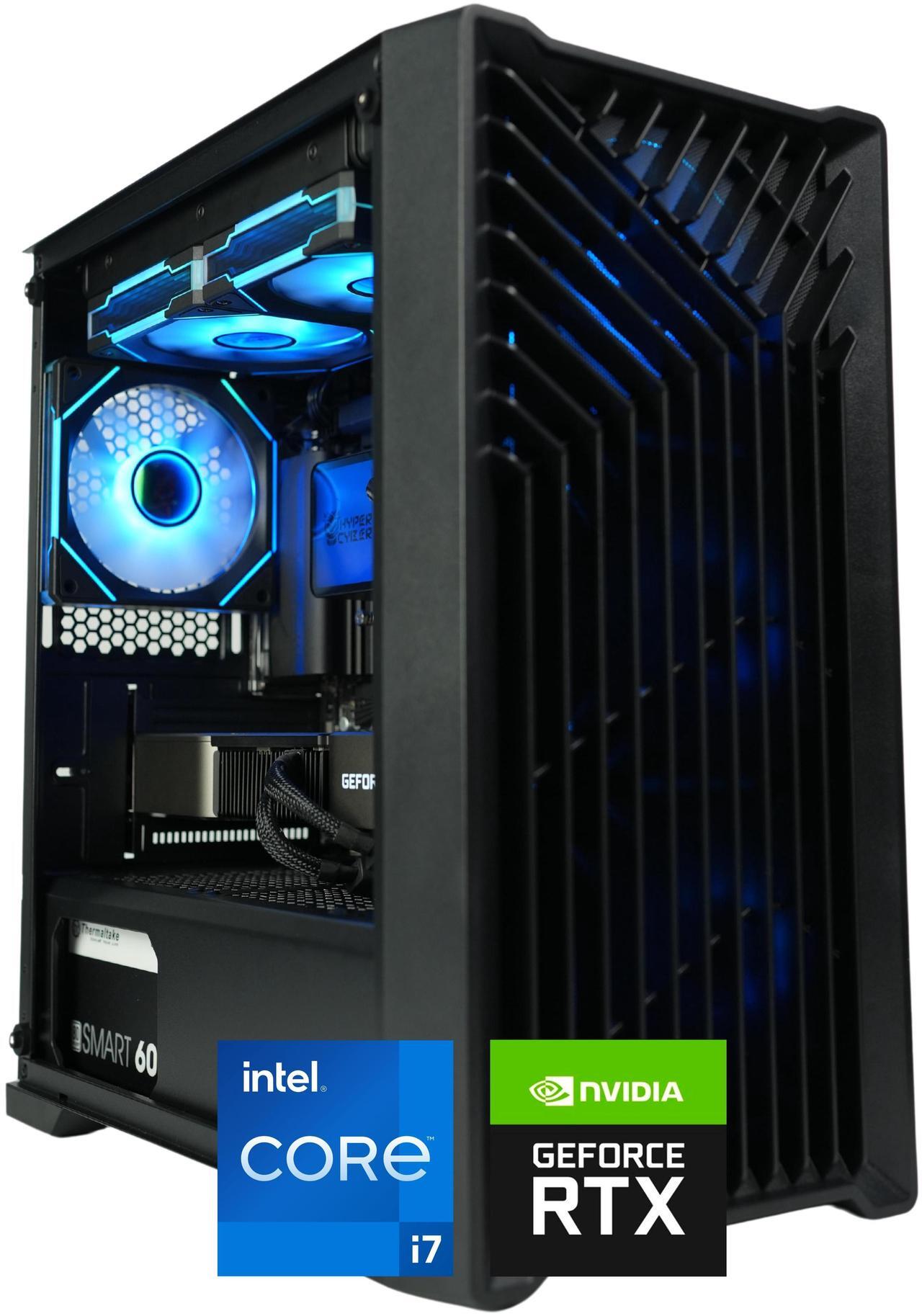 Main image of Hyper Cyber Rage X Liquid Cool Gaming Desktop - Intel Core i7 14700K, NVIDIA GeForce RTX 4070 Super, DDR5-6400 RGB 32GB, 2TB NVMe M.2 SSD, Windows 11, WiFi, Xtreme VR