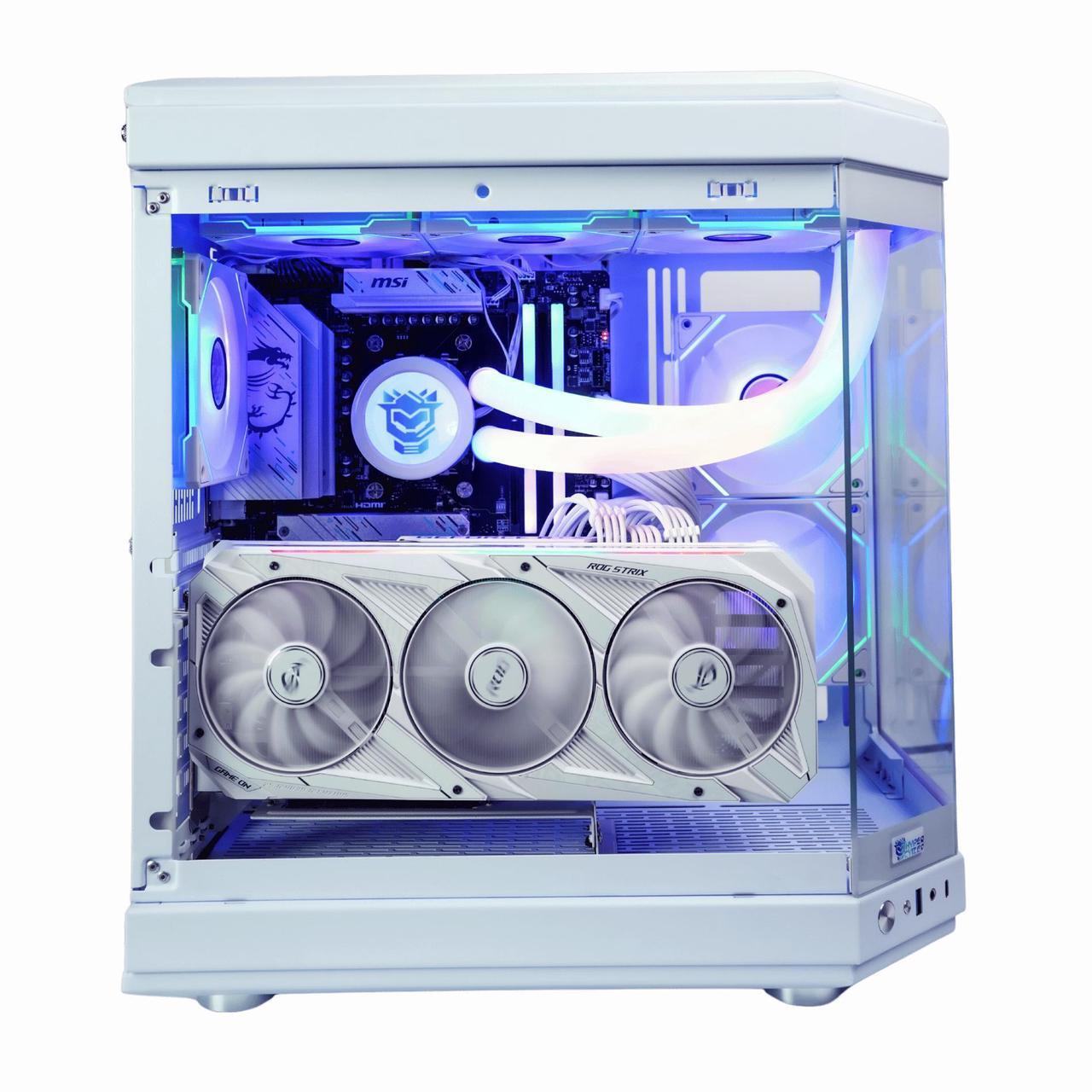 Alt view image 2 of 6 - HYPER CYBER Ultra X Gaming PC Desktop Computer AMD Ryzen 7 7800X3D, NVIDIA GeForce RTX 5080, 32GB DDR5, 2TB SSD, Windows 11 Home, VR Ready, RGB Lighting, WiFi, Ready to Use