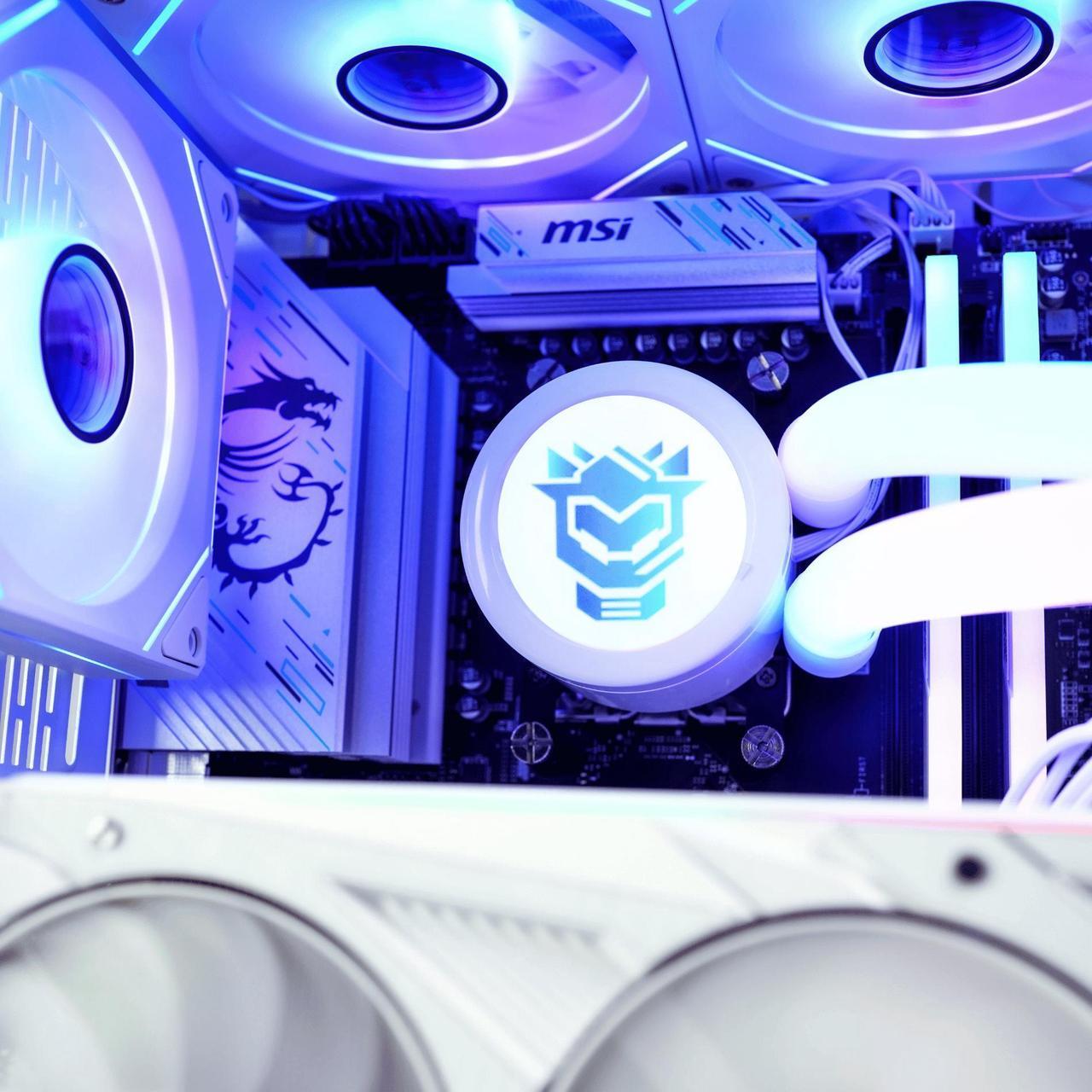 Alt view image 4 of 6 - HYPER CYBER Ultra X Gaming PC Desktop Computer AMD Ryzen 7 7800X3D, NVIDIA GeForce RTX 5080, 32GB DDR5, 2TB SSD, Windows 11 Home, VR Ready, RGB Lighting, WiFi, Ready to Use