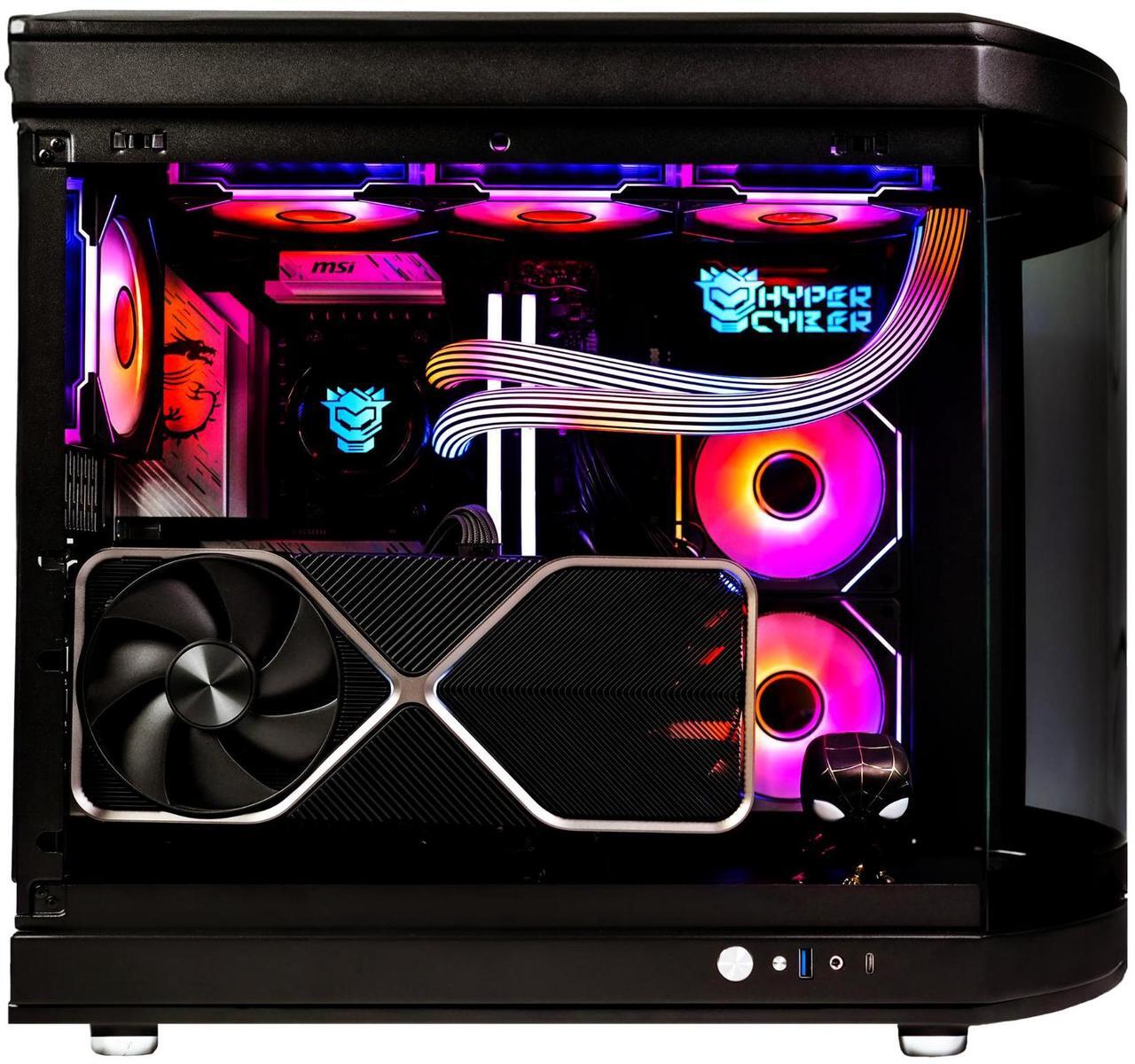 Alt view image 3 of 6 - HYPER CYBER Ultra Y Gaming PC Desktop Computer AMD Ryzen 7 7800X3D, Nvidia GeForce RTX 5090, 64GB DDR5, 4TB SSD, Windows 11 Home, VR Ready, RGB Lighting, WiFi, Ready to Use
