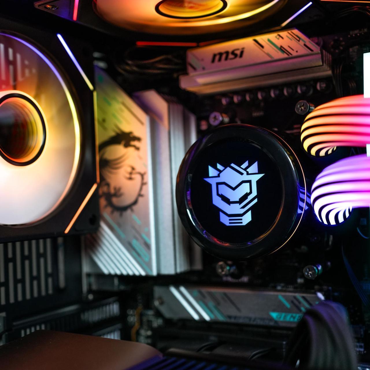 Alt view image 4 of 6 - HYPER CYBER Ultra Y Gaming PC Desktop Computer AMD Ryzen 7 7800X3D, Nvidia GeForce RTX 5090, 64GB DDR5, 4TB SSD, Windows 11 Home, VR Ready, RGB Lighting, WiFi, Ready to Use
