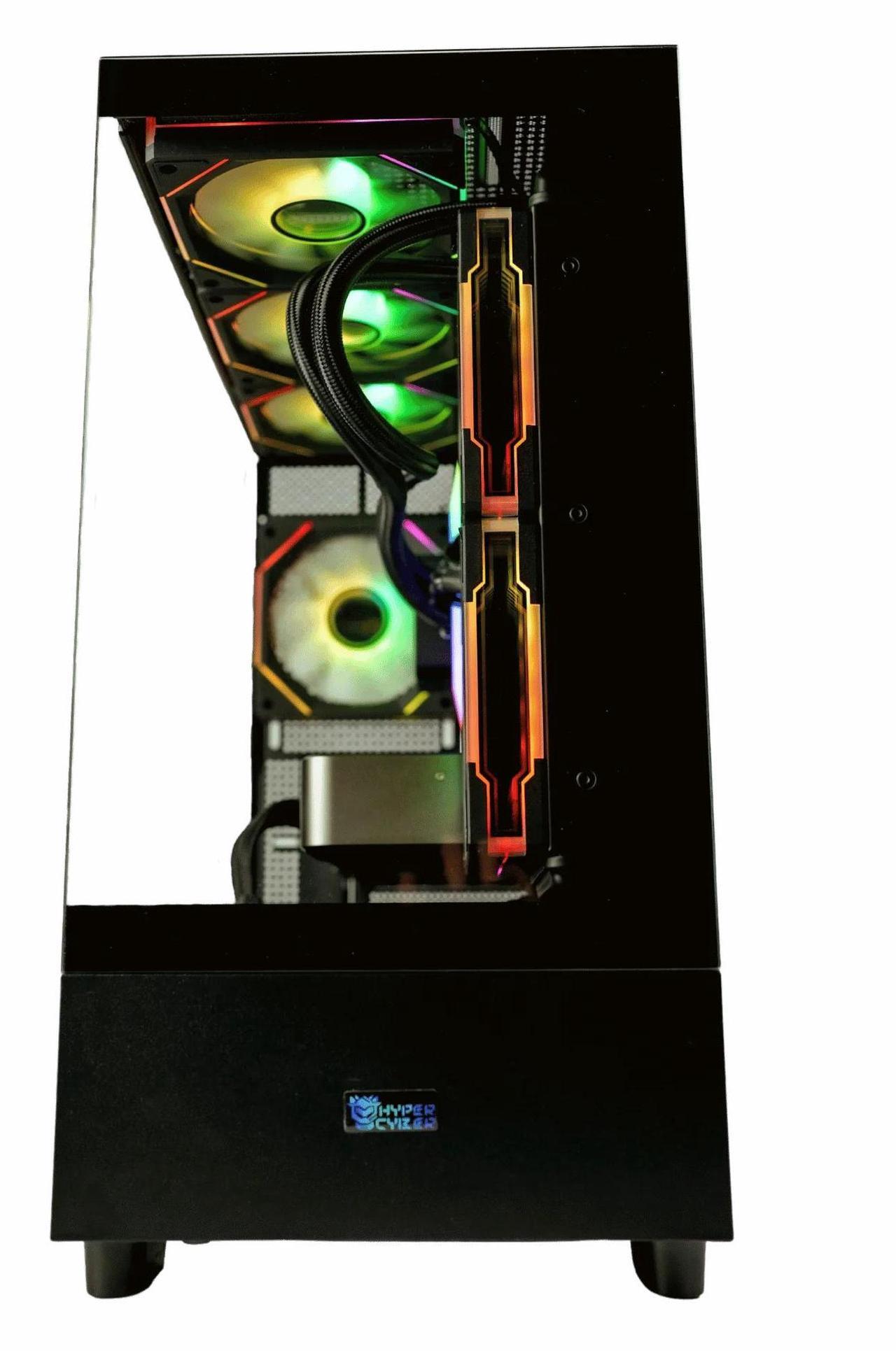 Alt view image 2 of 6 - Hyper Cyber Y-5 Business Desktop Workstation - Intel Core i7 14700K Nvidia RTX A5000 24GB GDDR6 - 64GB DDR5 16x2 RGB 6400 - 2TB M.2 NVMe SSD - Windows 11 Pro