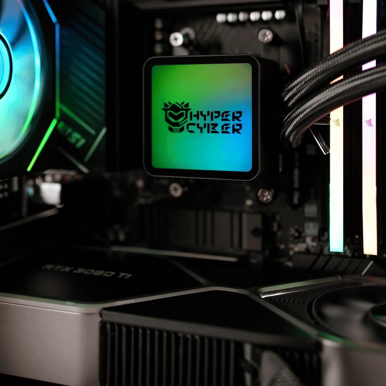 Alt view image 4 of 6 - Hyper Cyber Y-5 Business Desktop Workstation - Intel Core i7 14700K Nvidia RTX A5000 24GB GDDR6 - 64GB DDR5 16x2 RGB 6400 - 2TB M.2 NVMe SSD - Windows 11 Pro