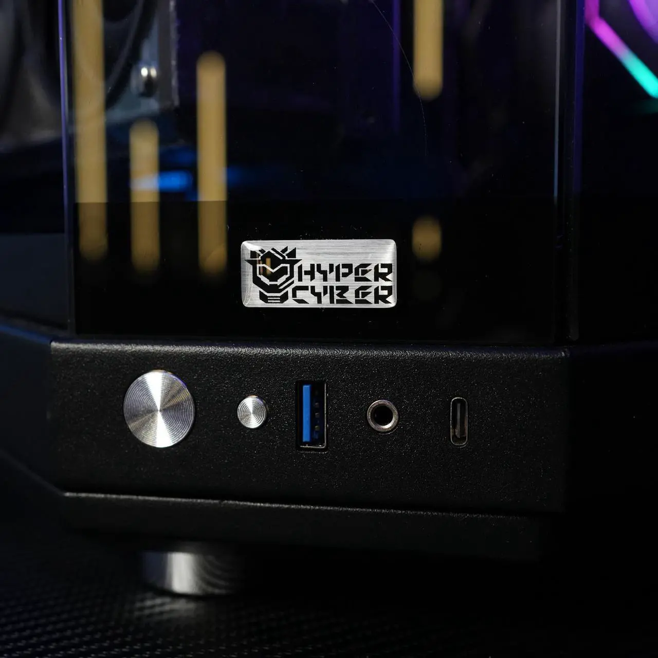Alt view image 4 of 5 - HYPER CYBER Ultra X BLACK Gaming PC Desktop Computer AMD Ryzen 7 7800X3D, Nvidia GeForce RTX 5090, 64GB DDR5, 2TB SSD, Windows 11 Home, VR Ready, RGB Lighting, WiFi, Ready to Use