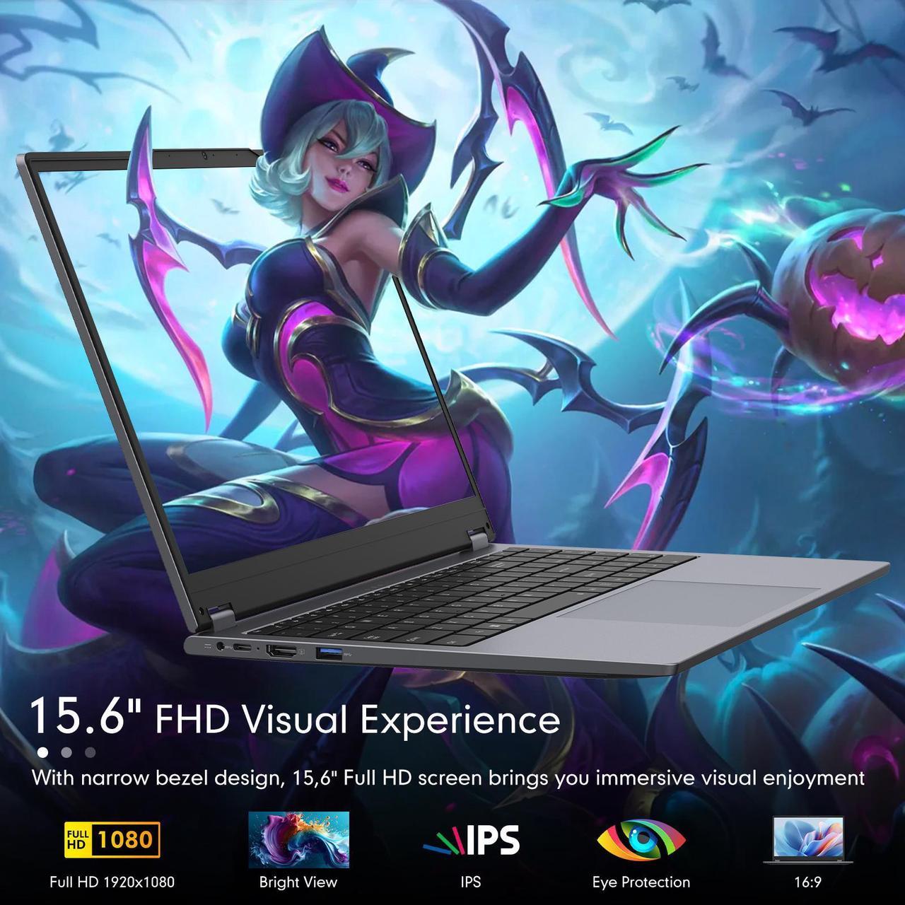 Alt view image 6 of 7 - TPV 2 in 1 Laptop Computer, 15.6" 16GB DDR4 512GB SSD Touchscreen Notebook, AMD Ryzen R3 3200U(Up to 3.5 GHz), Radeon Vega 3, 1920x1080 FHD Display, Windows 11 Pro, Wifi, BT5.1 RJ45, Blacklit Keyboard