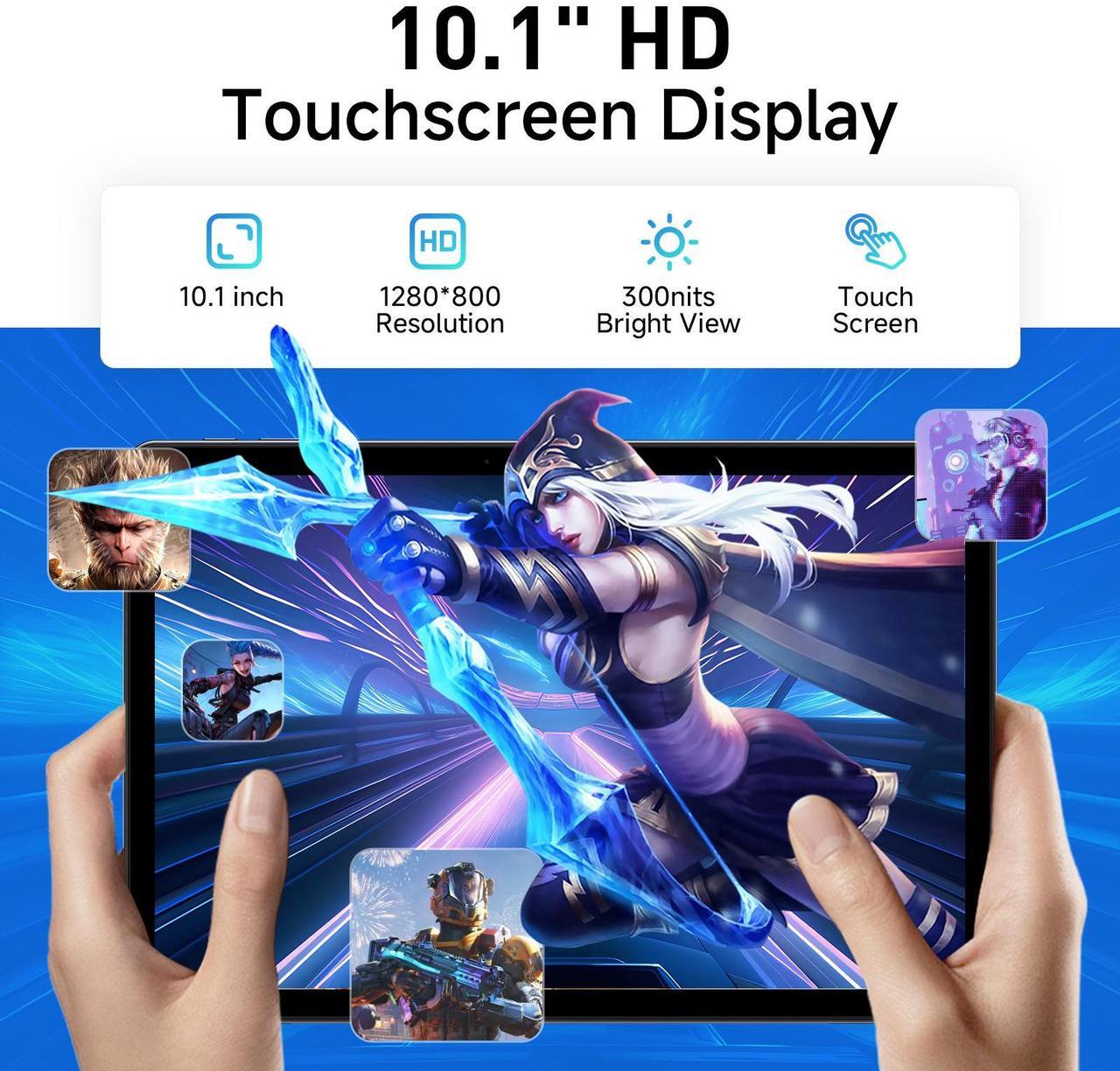 Alt view image 5 of 7 - TPV 10.1" 2 in 1 Tablet/Laptop Computer, 12GB RAM+256GB SSD, Windows 11 Tablet Touchscreen with Stylus and Keyboard, Intel M3-8100Y Processor(up to 3.40GHz), WiFi 5, BT 5, HDMI, Dual Camera, Gray