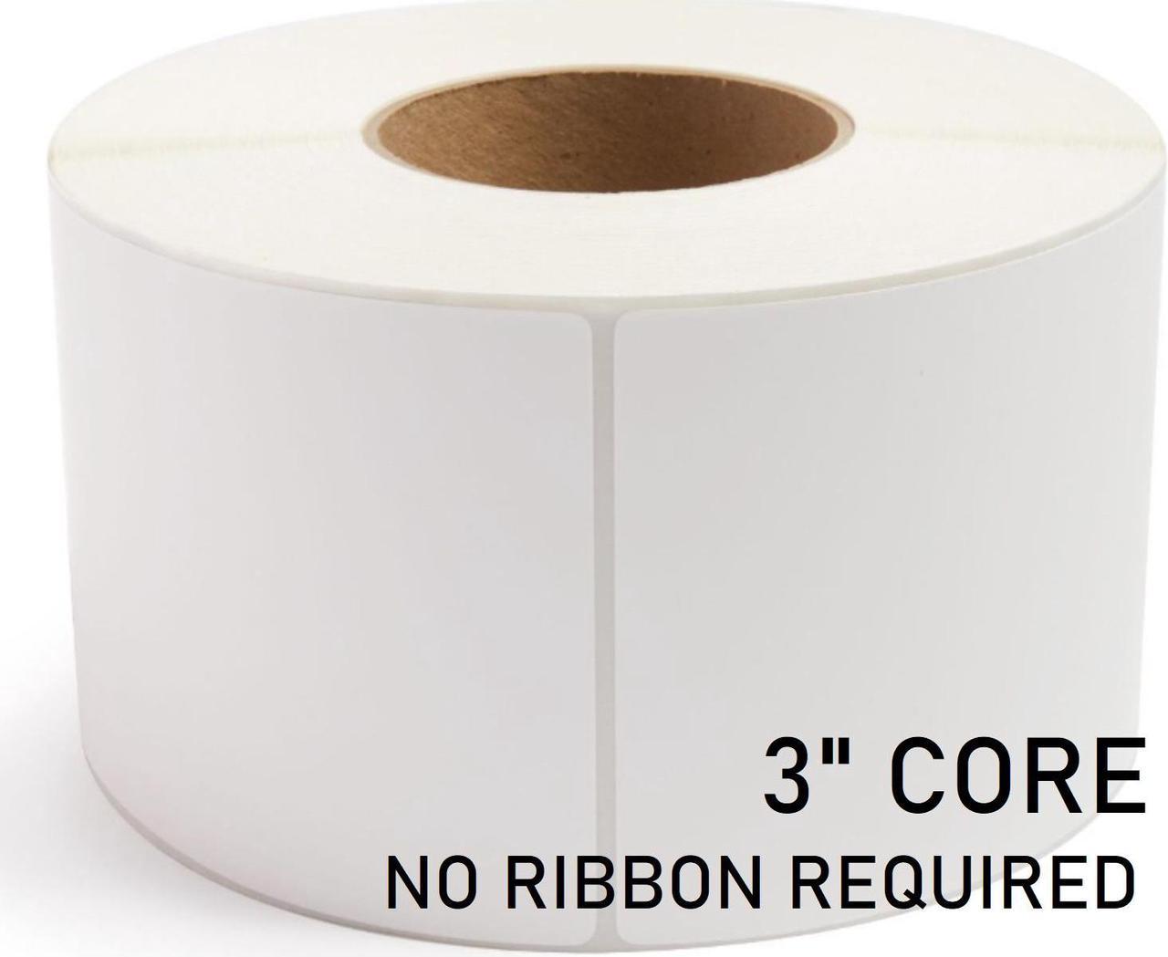 ALPHA LABEL - 4" x 6" Direct Thermal Labels, 4 Rolls, 4000 Labels, 3 Core, No Ribbon Required, Made in Canada, Compatible with Zebra Industrial Printers