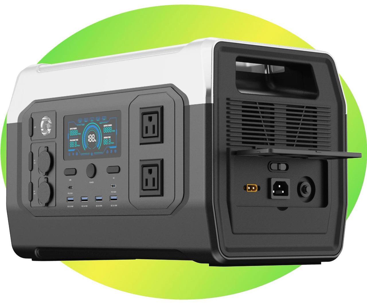 Main image of CTOLITY 1000W 1500W 2000W Portable Power Station, Peak 3000W Solar Generator, Full Charge in 1 hour, 1024wh LiFePO4 Battery for Home Backup, Power Outages, and Outdoor Camping