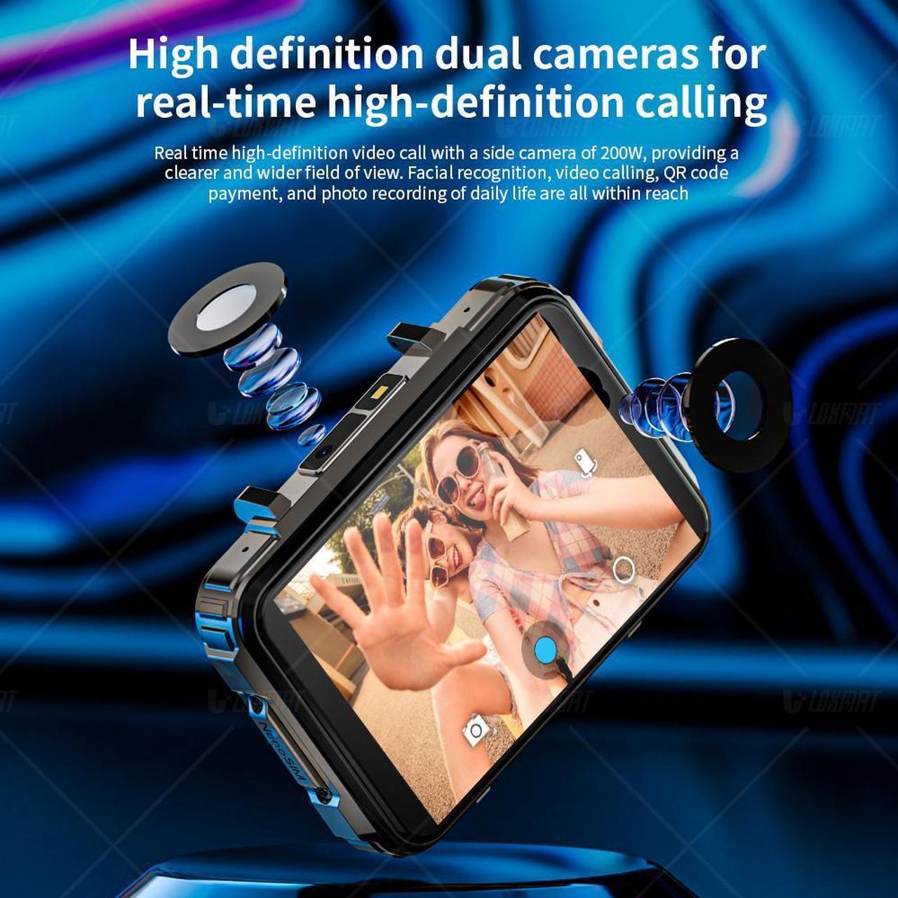 Alt view image 4 of 7 - LOKMAT APPLLP 5 MAX Smart Phone Watch Can Be Inserted With 4G/5G Phone Card, Full Network Access WiFi Internet Access, Junior And Senior High School Students Independent Call Multi-Function