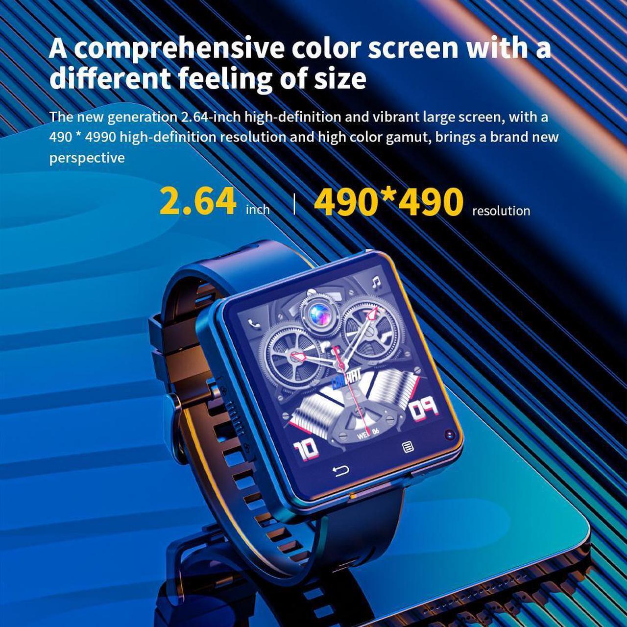 Alt view image 4 of 7 - LOKMAT APPLLP 2 MAX Smart Watch 2.64 Inch Screen, Sim Card Box, Detachable Mini Phone, Insertable Sim Card, Independent Call, WiFi Internet Access, Free Download Of Third-Party Applications