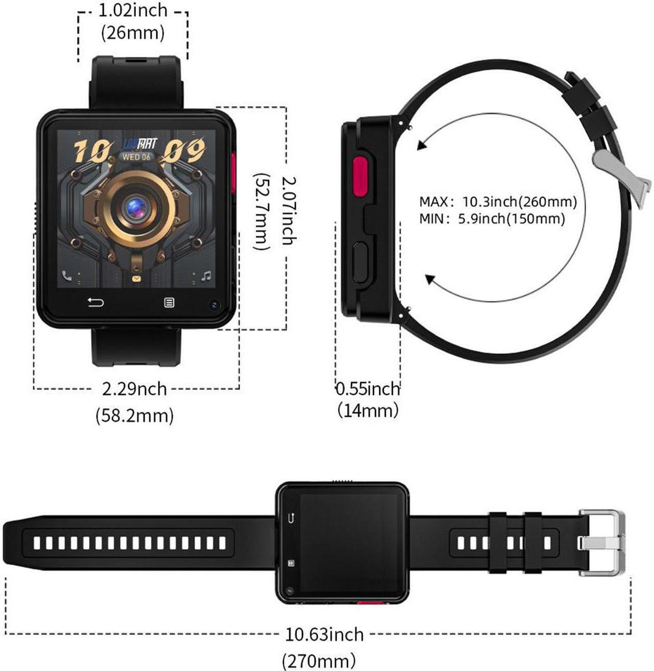 Alt view image 7 of 7 - LOKMAT APPLLP 2 MAX Smart Watch 2.64 Inch Screen, Sim Card Box, Detachable Mini Phone, Insertable Sim Card, Independent Call, WiFi Internet Access, Free Download Of Third-Party Applications