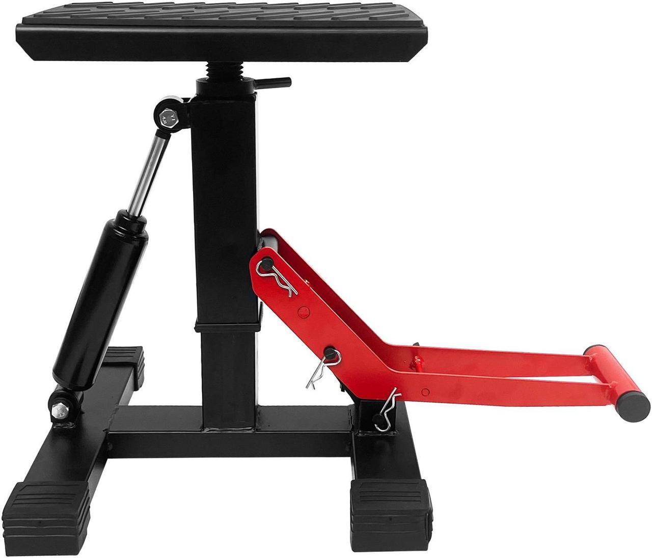 Main image of EVGTTI Motorcycle Dirt Bike Stand Jack Lift Hoist Table Height Adjustable Lifting Stand,Dirt Bike Accessories Stand 330Lbs Capacity, Ideal for Dirt Pit Bike Repair & Maintainance