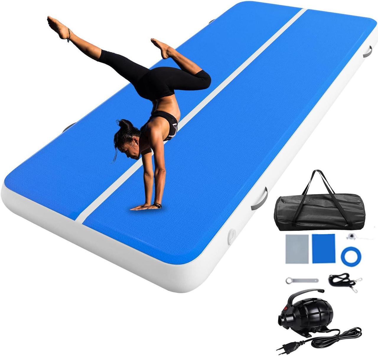 Main image of EVGTTI Inflatable Gymnastics Tumbling Mat 20/26FT x 6.6FT x 8IN Air Tumble Track with Electric Air Pump for Home Use, Gym, Training, Cheerleading, Tumbling & Fitness 20ftx6.6ftx8in