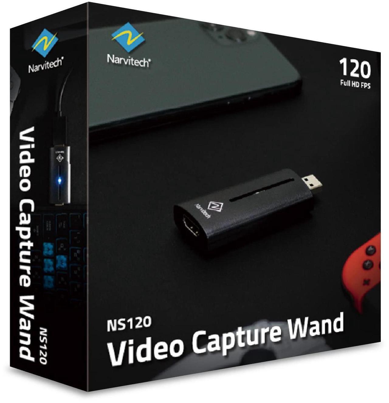 Alt view image 2 of 7 - Narvitech NS120, External Capture Card. 120 FPS Capture, Stream and Record in 4K30 or 1080P120 with ultra-low latency on PS5, PS4, Xbox Series X/S, Switch, in OBS and more, on PC and Mac.