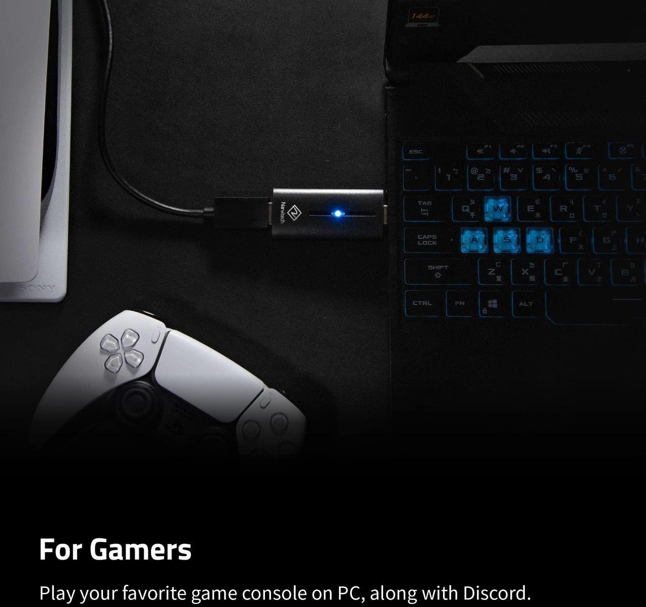 Alt view image 4 of 7 - Narvitech NS120, External Capture Card. 120 FPS Capture, Stream and Record in 4K30 or 1080P120 with ultra-low latency on PS5, PS4, Xbox Series X/S, Switch, in OBS and more, on PC and Mac.
