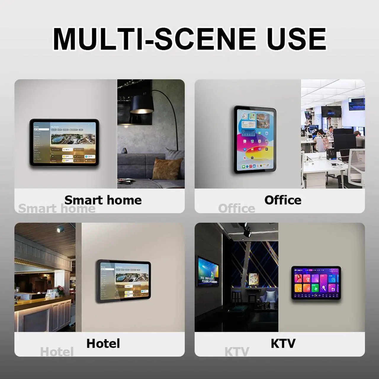 Alt view image 5 of 7 - Zilvex Wall Mounted iPad Stand for iPad 7/8/9th 10.2 Inch Tablet Case with Retail Packaging - Ideal Mounts & Holders Solution