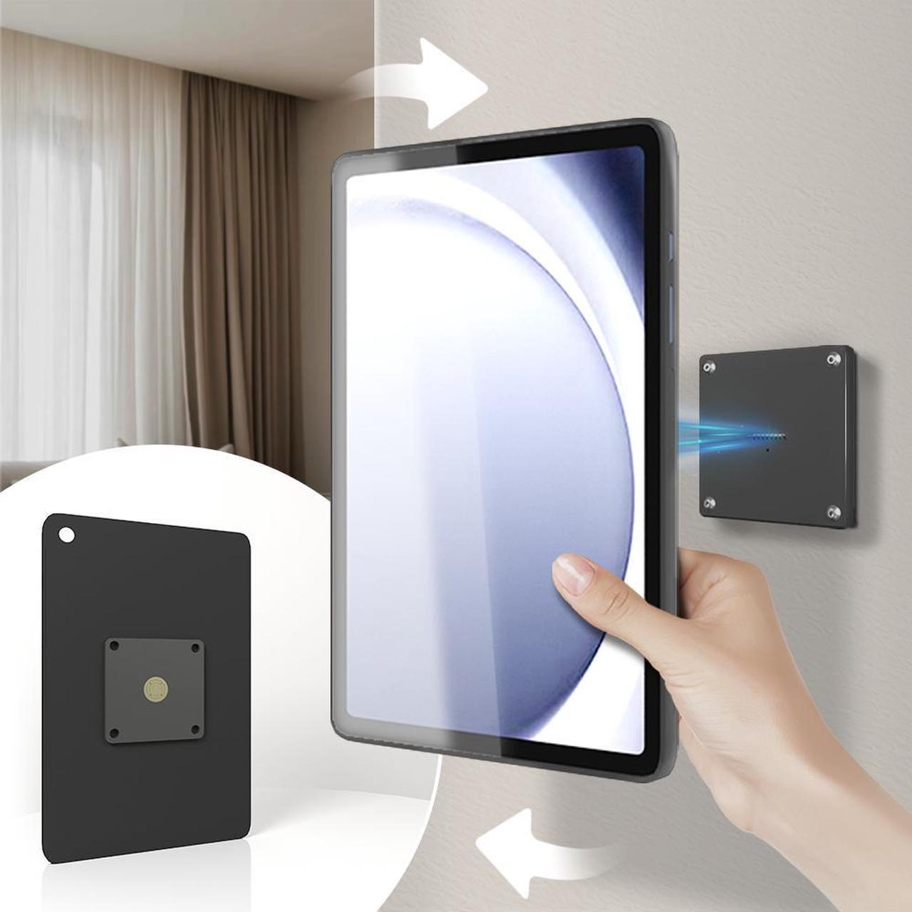 Main image of Zilvex Magnetic Wall-Mount Wireless Charging Case & Stand Combo for Samsung Galaxy Tab A9 Plus - Sleek Space-Saving Design with Military-Grade Protection and Fast 15W Type-C Power Delivery