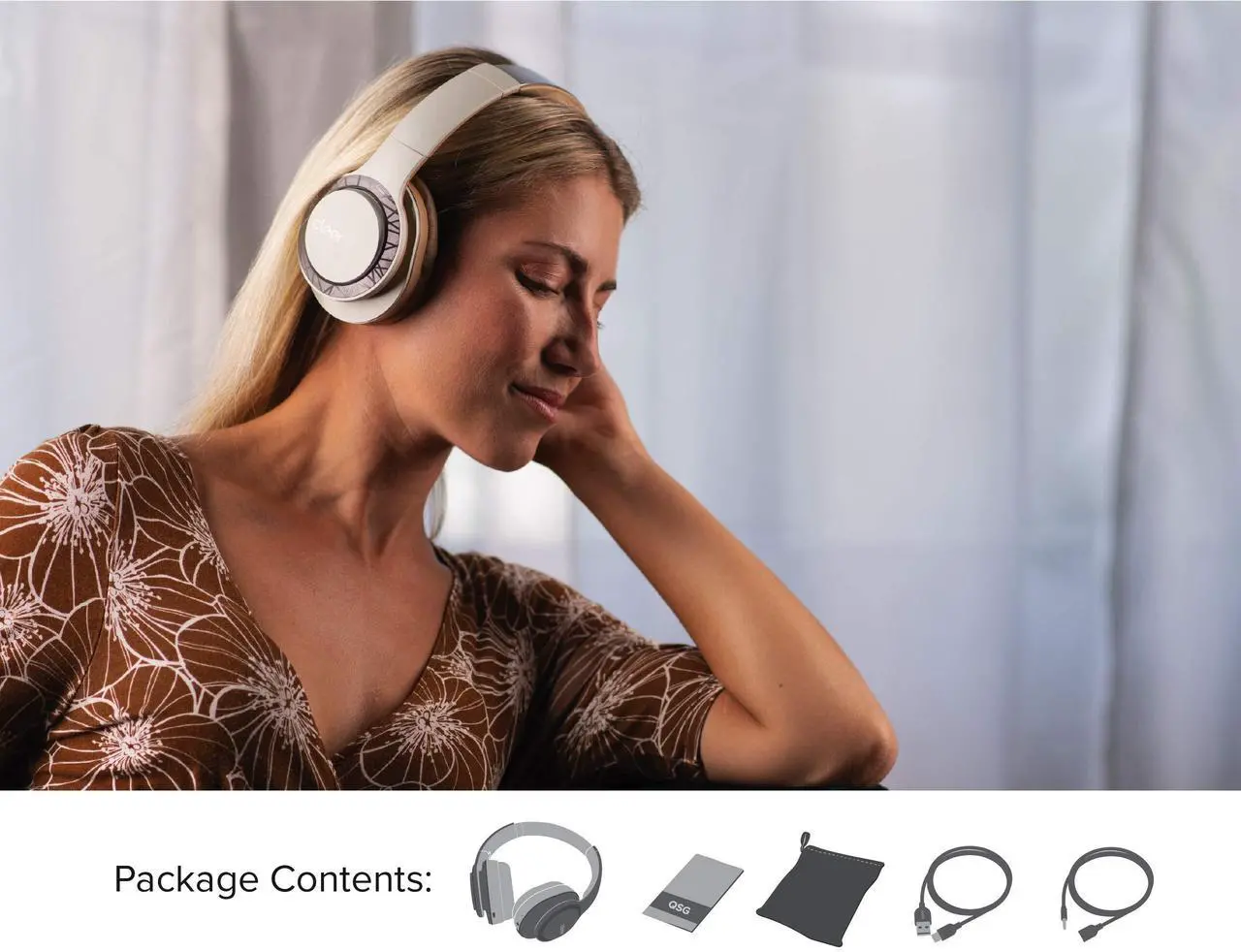 Alt view image 18 of 18 - Cleer Audio Enduro 100 Bluetooth Wireless Headphones with up to 100 Hours Battery (Sand)