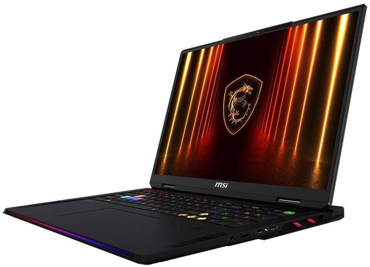 Alt view image 2 of 5 - MSI Raider 18 HX AI 18" QHD+ IPS 240Hz Display, Gaming Laptop - Core Black, Intel Core Ultra 9 285HX 2.1GHz Processor; NVIDIA GeForce RTX 5090 GPU 24GB GDDR7; 64GB DDR5-6400 RAM; 2TB NVMe M.2 SSD