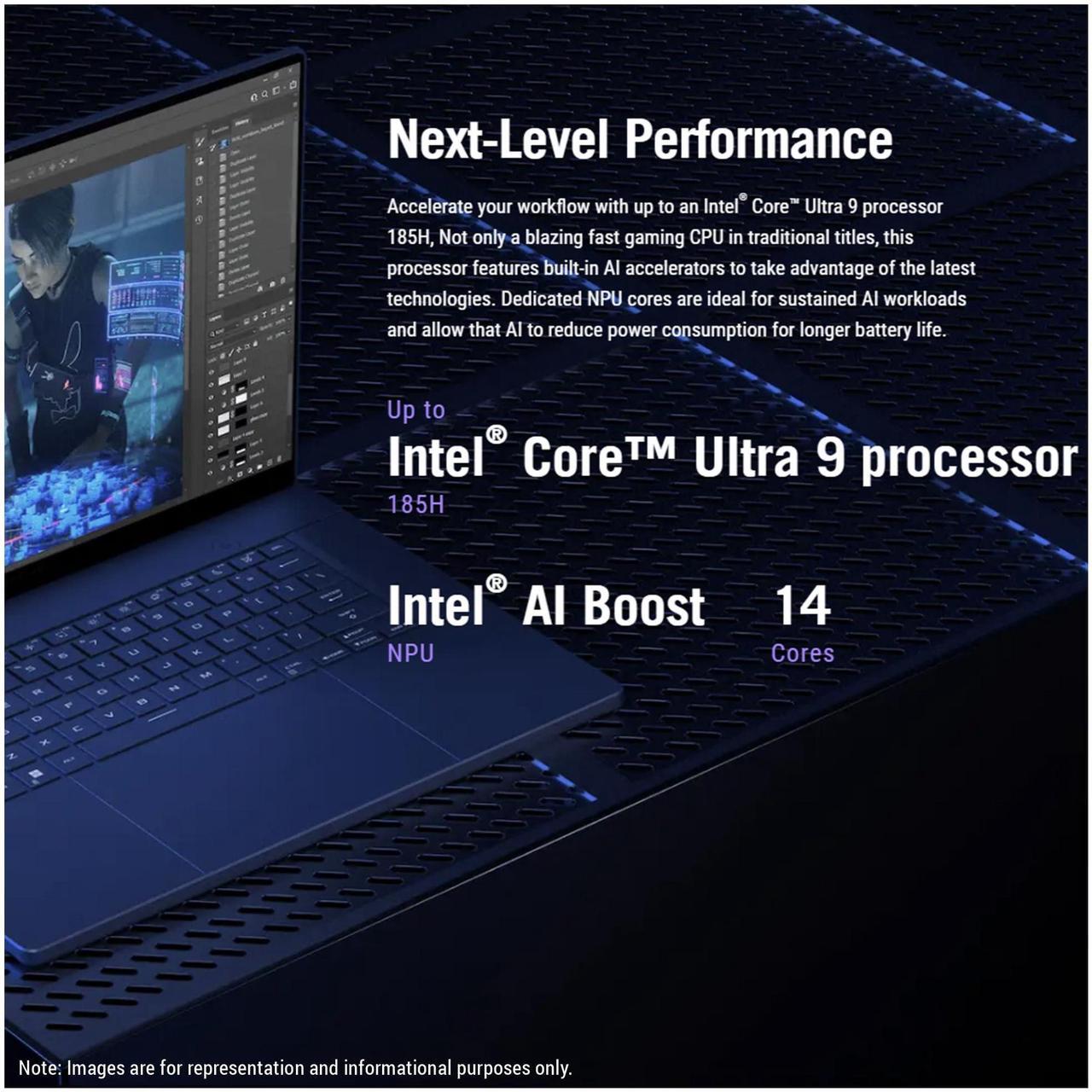 Alt view image 3 of 7 - ASUS ROG Zephyrus G16 Gaming Laptop, Intel Ultra 9-185H, 32 GB LPDDR5X RAM, 4 TB PCle SSD, 16" QHD (2560x1600) 240Hz Display, Nvidia G-Force RTX 4090, Backlit Keyboard, W11 Pro, Eclipse Gray