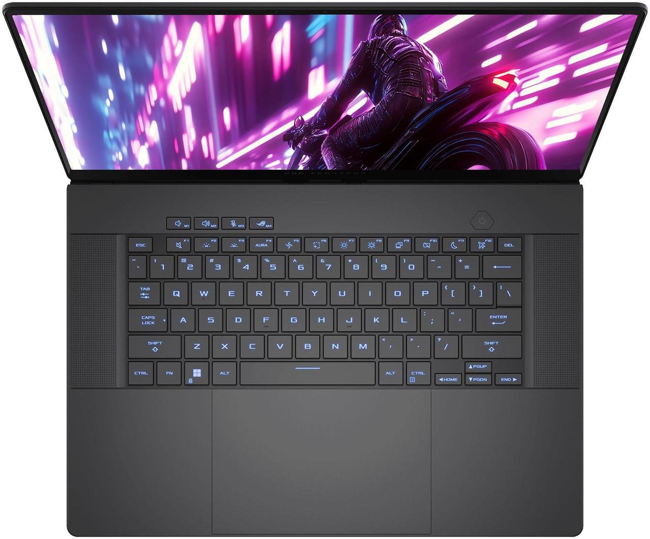 Alt view image 6 of 7 - ASUS ROG Zephyrus G16 Gaming Laptop, Intel Ultra 9-185H, 32 GB LPDDR5X RAM, 4 TB PCle SSD, 16" QHD (2560x1600) 240Hz Display, Nvidia G-Force RTX 4090, Backlit Keyboard, W11 Pro, Eclipse Gray