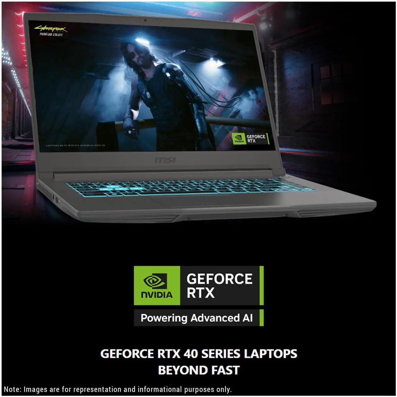 Alt view image 4 of 7 - MSI Thin A15 Gaming AI Laptop, AMD Ryzen 9 8945HS, 64 GB DDR5 RAM, 4 TB PCIe SSD, 15.6" FHD (1920x1080) 144 Hz IPS Display, Nvidia G-Force RTX 4060, Backlit Keyboard, W11 Home, Black