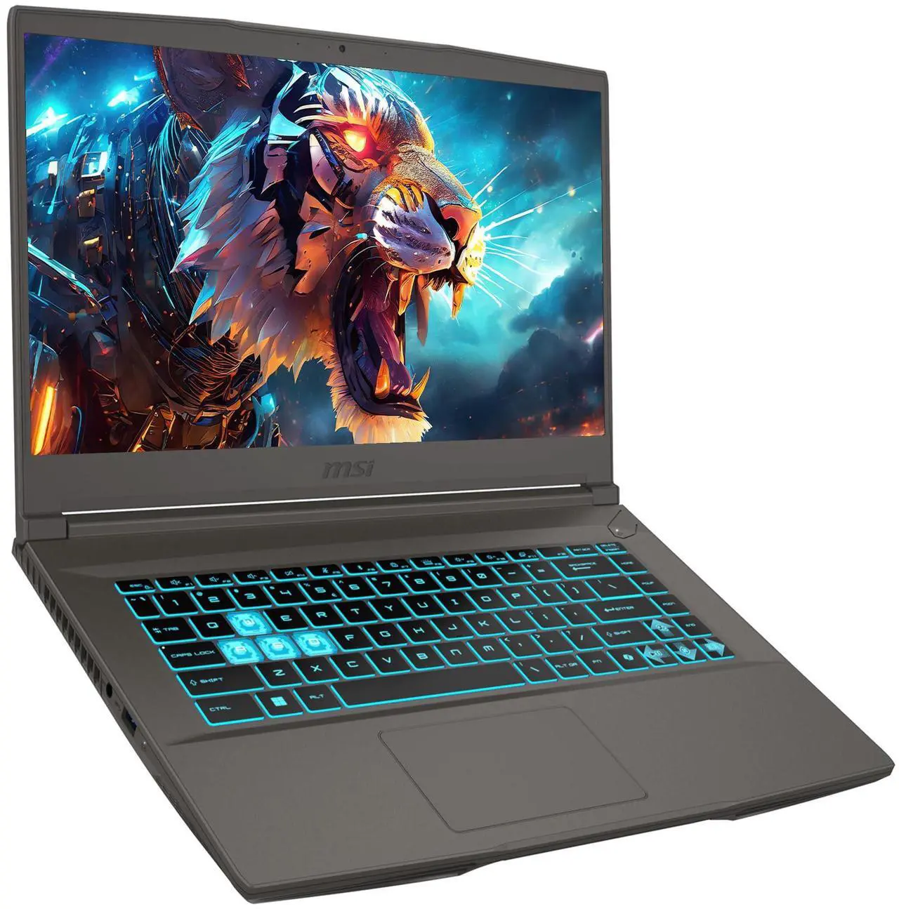 Alt view image 6 of 7 - MSI Thin A15 Gaming AI Laptop, AMD Ryzen 9 8945HS, 64 GB DDR5 RAM, 4 TB PCIe SSD, 15.6" FHD (1920x1080) 144 Hz IPS Display, Nvidia G-Force RTX 4060, Backlit Keyboard, W11 Home, Black