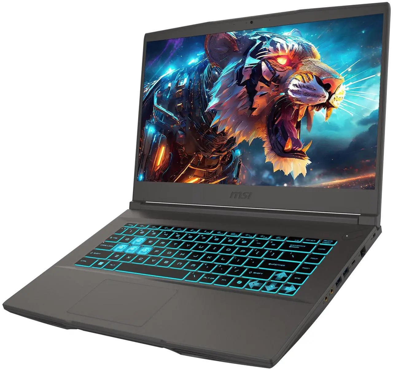 Alt view image 7 of 7 - MSI Thin A15 Gaming AI Laptop, AMD Ryzen 9 8945HS, 64 GB DDR5 RAM, 4 TB PCIe SSD, 15.6" FHD (1920x1080) 144 Hz IPS Display, Nvidia G-Force RTX 4060, Backlit Keyboard, W11 Home, Black