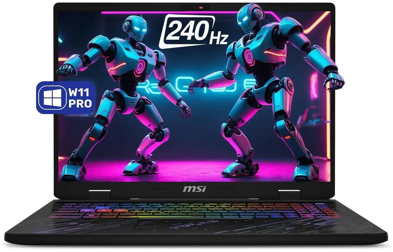 Main image of MSI Pulse 16 AI Gaming Laptop, Intel Ultra 9-185H, 64 GB DDR5 RAM, 4 TB PCIe SSD, 16" QHD+ (2560x1600), Nvidia G-force RTX 4070, W11 Pro