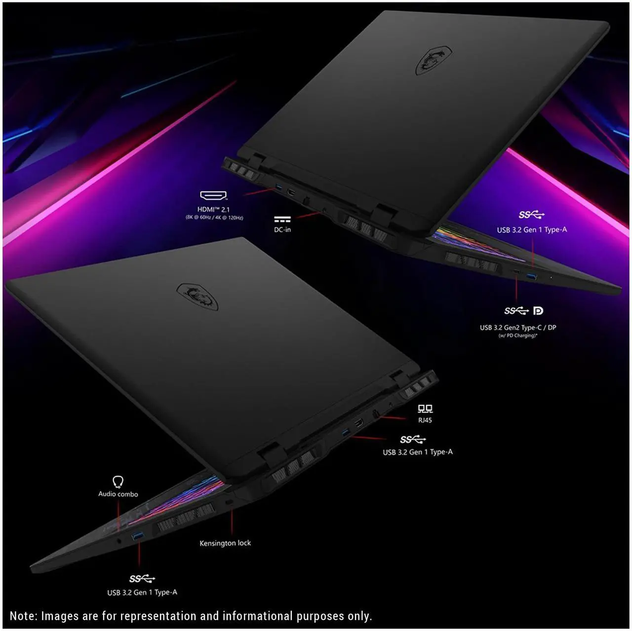 Alt view image 4 of 7 - MSI Pulse 16 AI Gaming Laptop, Intel Ultra 9-185H, 64 GB DDR5 RAM, 4 TB PCIe SSD, 16" QHD+ (2560x1600), Nvidia G-force RTX 4070, W11 Pro