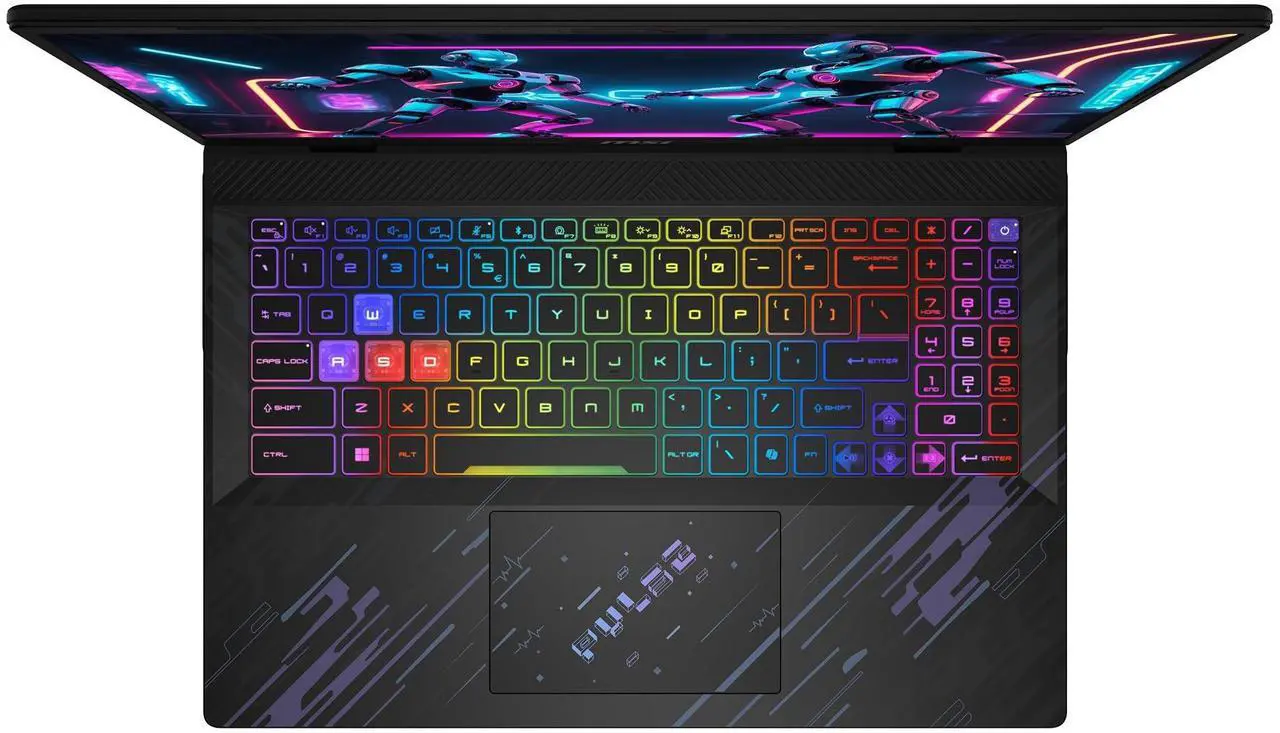 Alt view image 6 of 7 - MSI Pulse 16 AI Gaming Laptop, Intel Ultra 9-185H, 64 GB DDR5 RAM, 4 TB PCIe SSD, 16" QHD+ (2560x1600), Nvidia G-force RTX 4070, W11 Pro