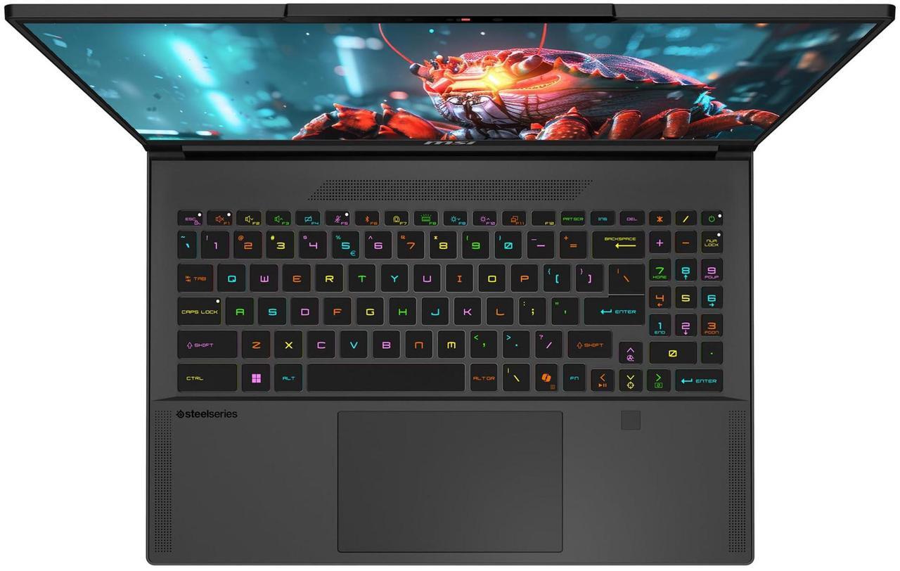 Alt view image 6 of 7 - MSI Stealth A16 AI+ Copilot Gaming Laptop, AMD Ryzen AI 9-365, 32 GB LPDDR5X RAM, 2 TB PCIe SSD, 16" QHD (2560x1600) 240Hz Display, Nvidia G-Force RTX 4070, Backlit Keyboard, W11 Home, Black