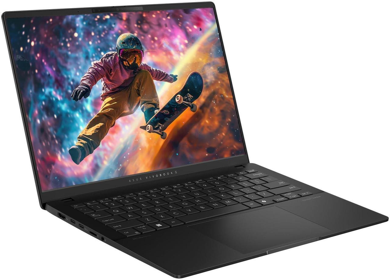 Alt view image 6 of 7 - ASUS Vivobook S14 Copilot+ Laptop, AMD Ryzen AI 9 365, 24 GB LPDDR5X RAM, 4 TB PCIe SSD, 14" OLED 3K (2880x1800) 120Hz Display, AMD Radeon 880M, RGB Backlit Keyboard, W11 Home, Neutral Black