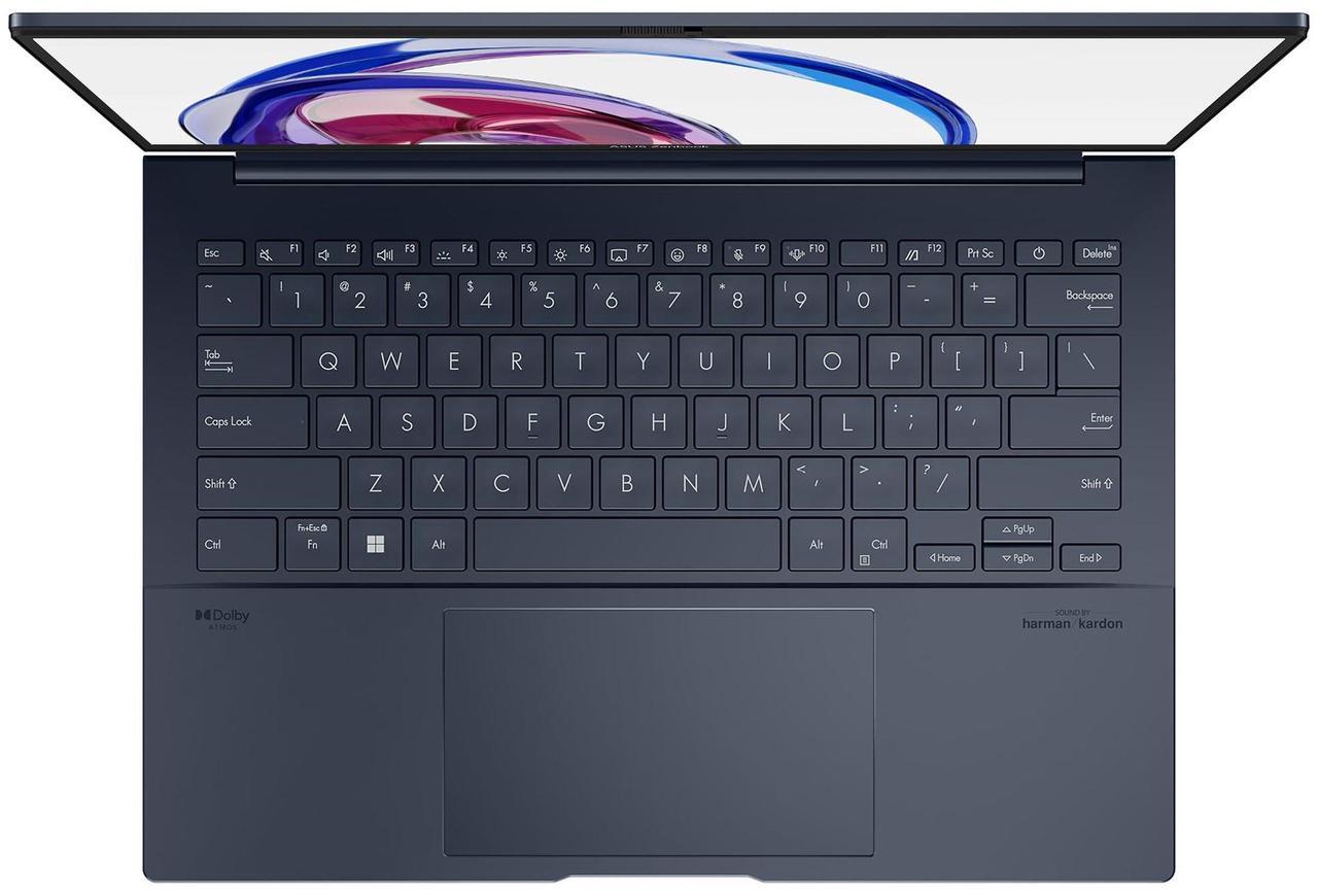 Alt view image 5 of 7 - ASUS Zenbook 14 Laptop, Intel Ultra 7-155H, 32 GB LPDDR5x RAM, 1 TB PCIe SSD, 14" OLED (2880x1800) 3K Touch Screen Display, Intel Arc Graphics, Backlit Keyboard, W11 Pro, Ponder Blue