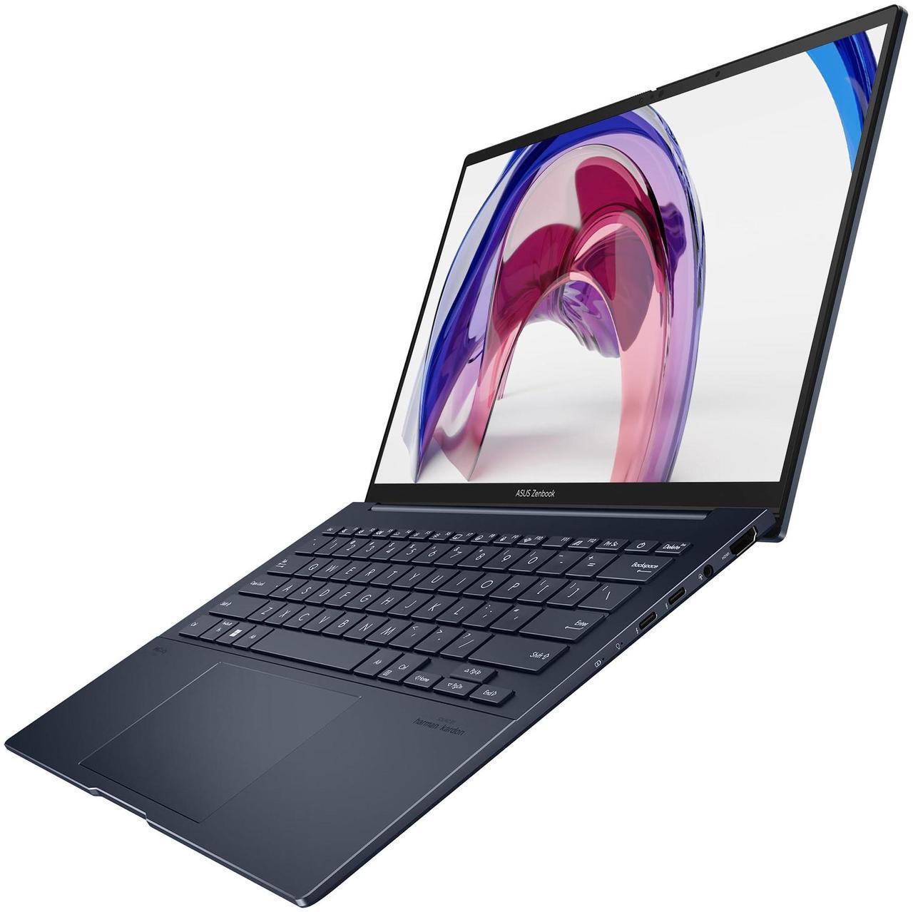 Alt view image 7 of 7 - ASUS Zenbook 14 Laptop, Intel Ultra 7-155H, 32 GB LPDDR5x RAM, 1 TB PCIe SSD, 14" OLED (2880x1800) 3K Touch Screen Display, Intel Arc Graphics, Backlit Keyboard, W11 Pro, Ponder Blue