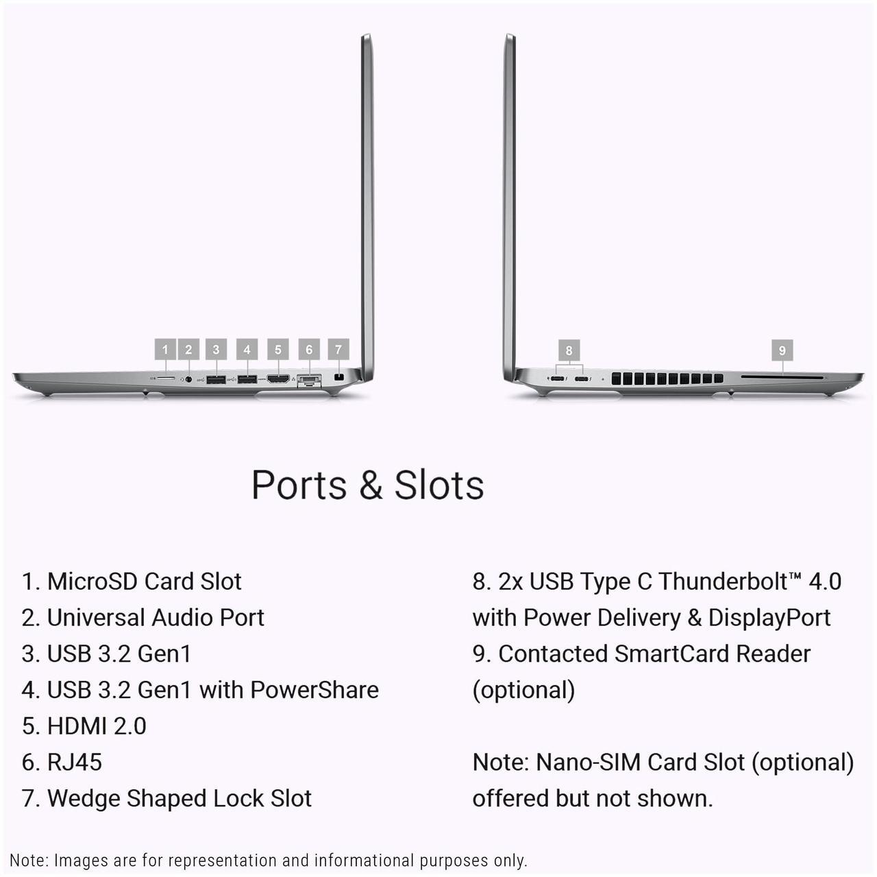 Alt view image 3 of 7 - Dell Latitude 5540 Laptop, Intel i7-1355U, 16 GB DDR4 RAM, 512 GB PCIe SSD, 15.6" FHD (1920x1080) Display, Intel Iris Xe Graphics, Backlit Keyboard, W11 Pro, Gray
