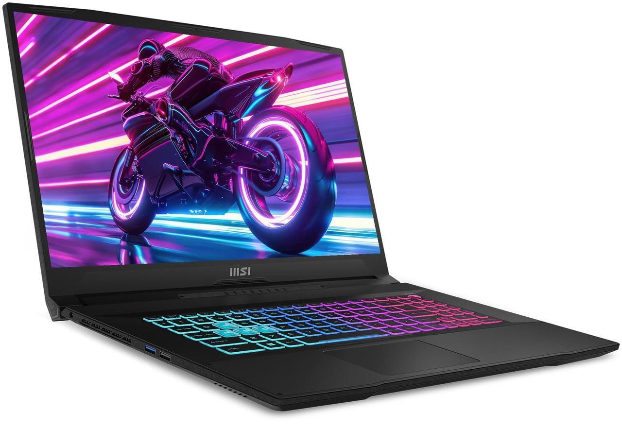 Alt view image 7 of 7 - MSI Katana A17 AI Gaming Laptop, AMD Ryzen 9 8945HS, 64 GB DDR5 RAM, 4 TB PCIe SSD, 17.3" FHD (1920x1080) Display, Nvidia G-Force RTX 4060, W11 Home, Backlit Keyboard, Black