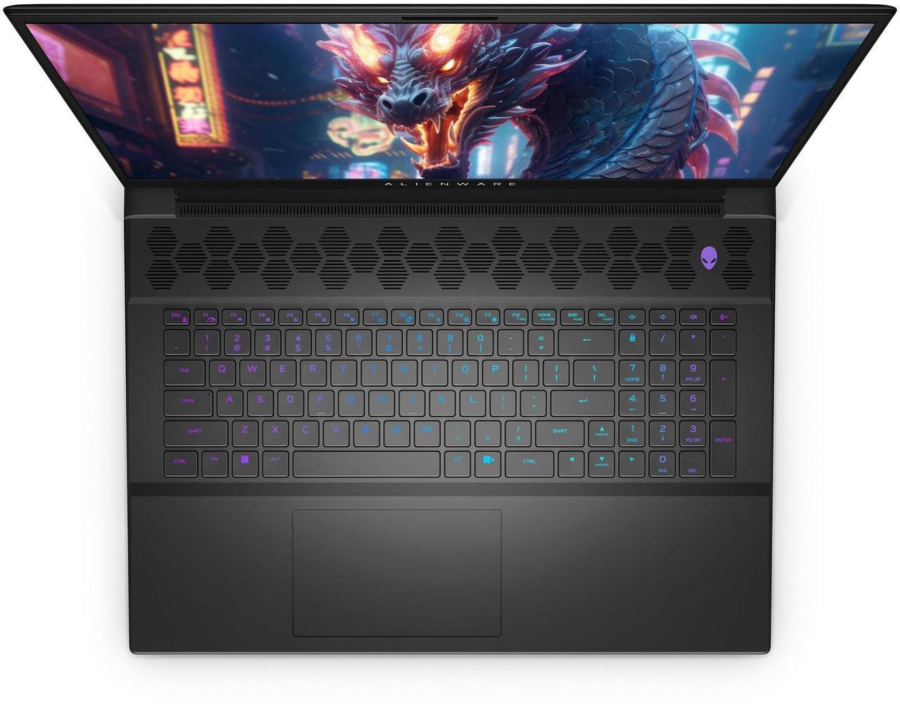 Alt view image 5 of 7 - Alienware M18 Gaming Laptop, Intel i9 13900HX, 32 GB DDR5 Ram, 1 TB PCIe SSD, 18" FHD+ (1920x1200), NvidiA Geforce RTX 4080, W11 Home